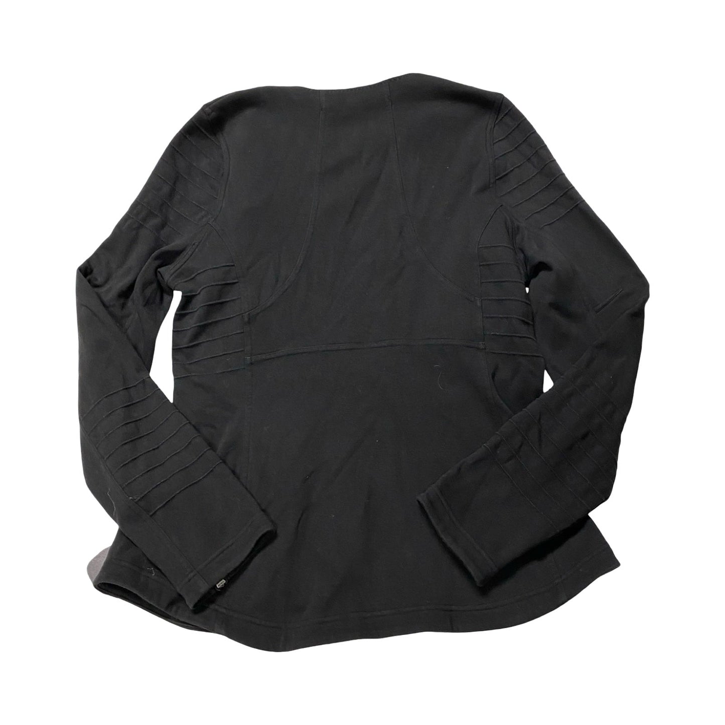 Athletic Top Ls Collar By Athleta In Black, Size:L