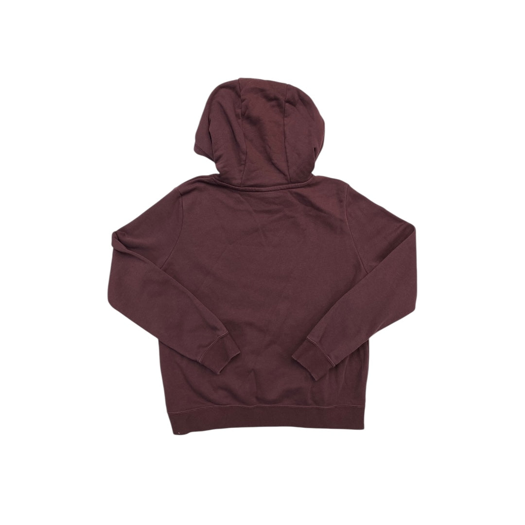 Athletic Sweatshirt Hoodie By Nike In Brown, Size:M