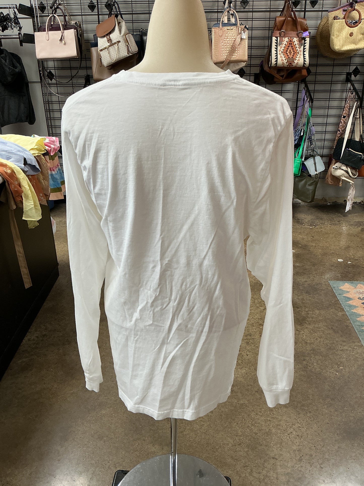 Top Ls By Clothes Mentor In White, Size:M