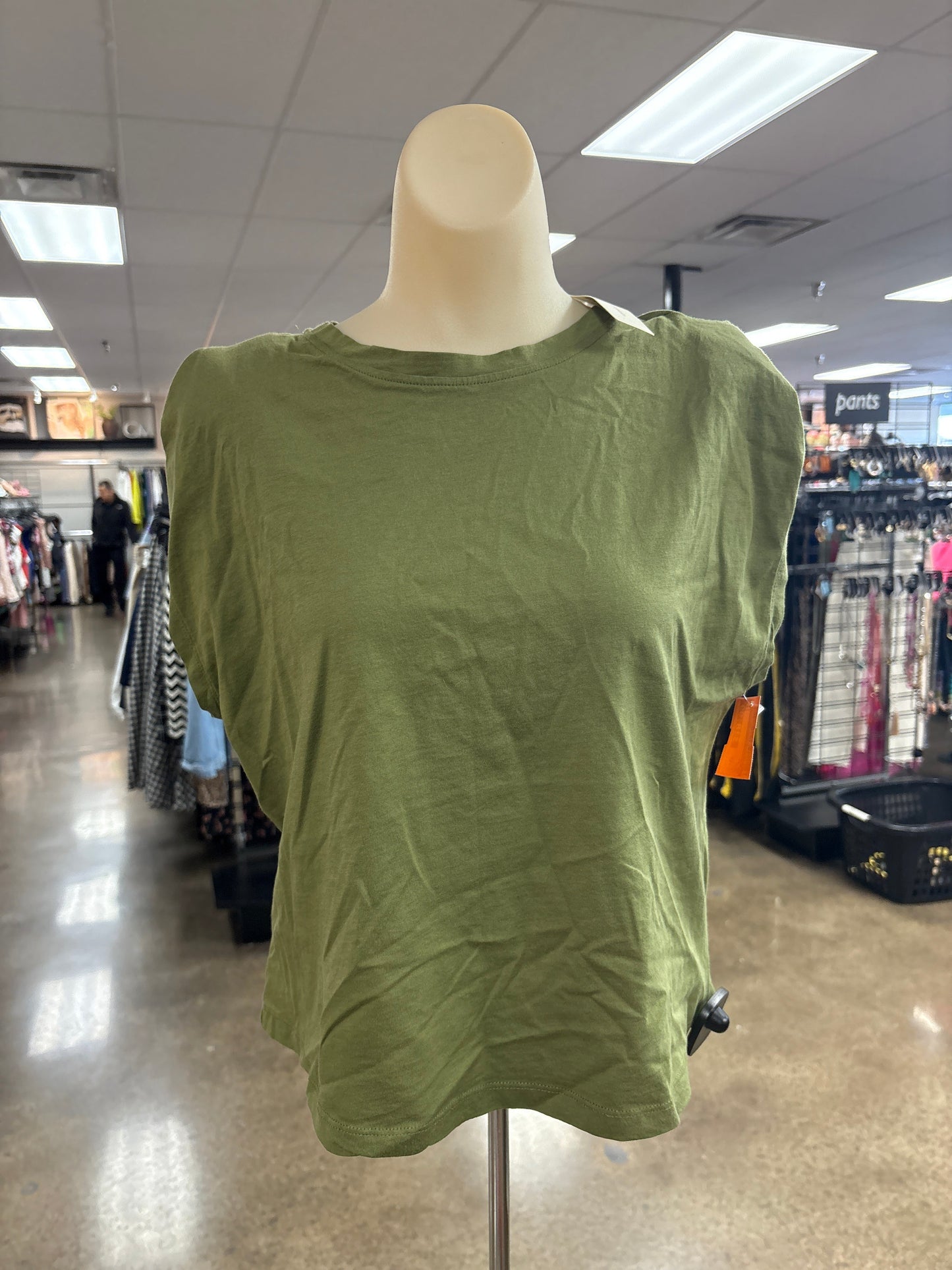 Top Ss By Anthropologie In Green, Size:Xsp