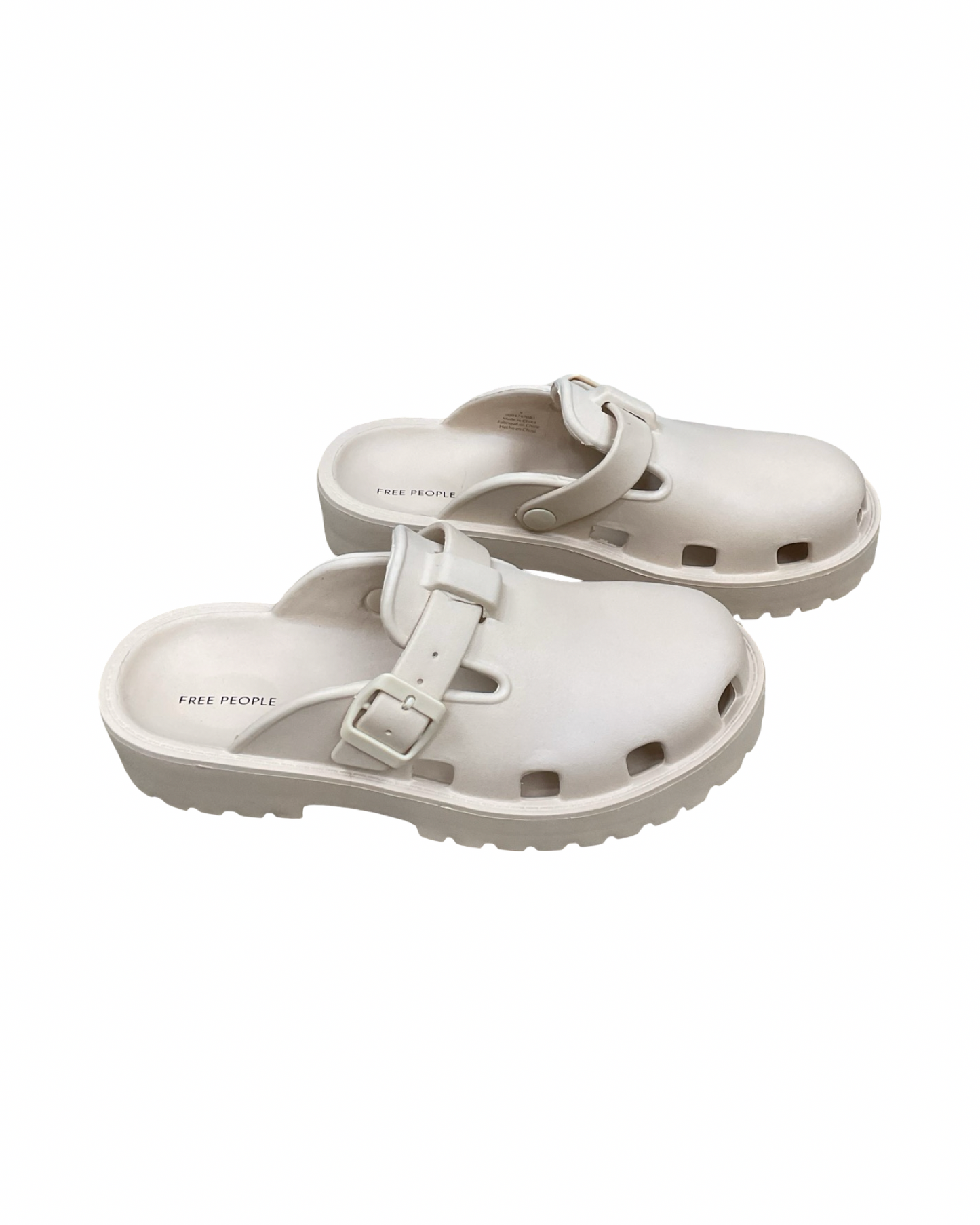 Sandals Heels Platform By Free People In Beige, Size:9