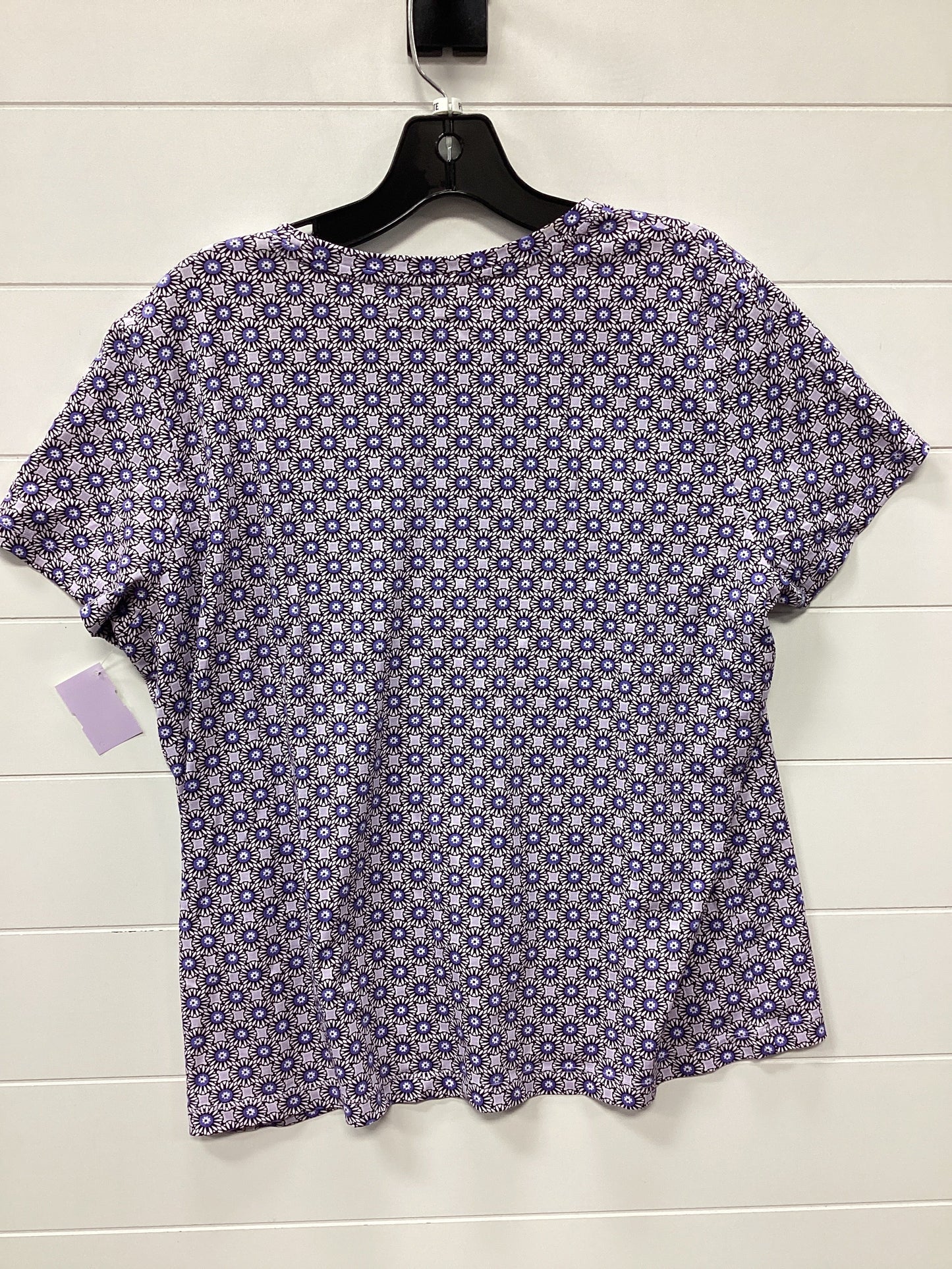 Top Ss By Lands End In Purple, Size:Lp