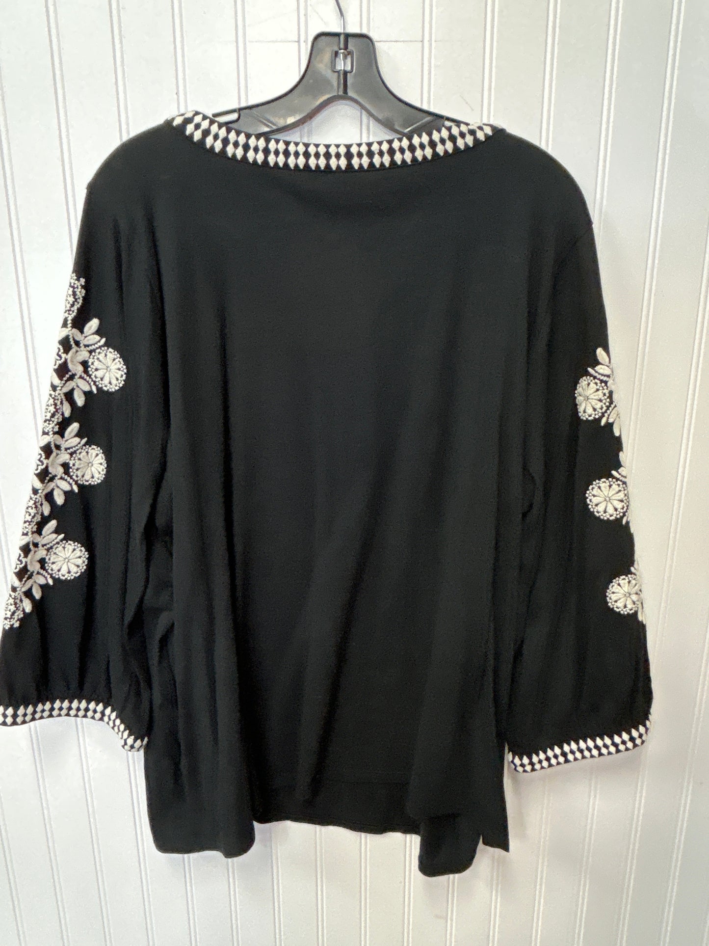 Top Ls By Pure Jill In Black, Size:2X