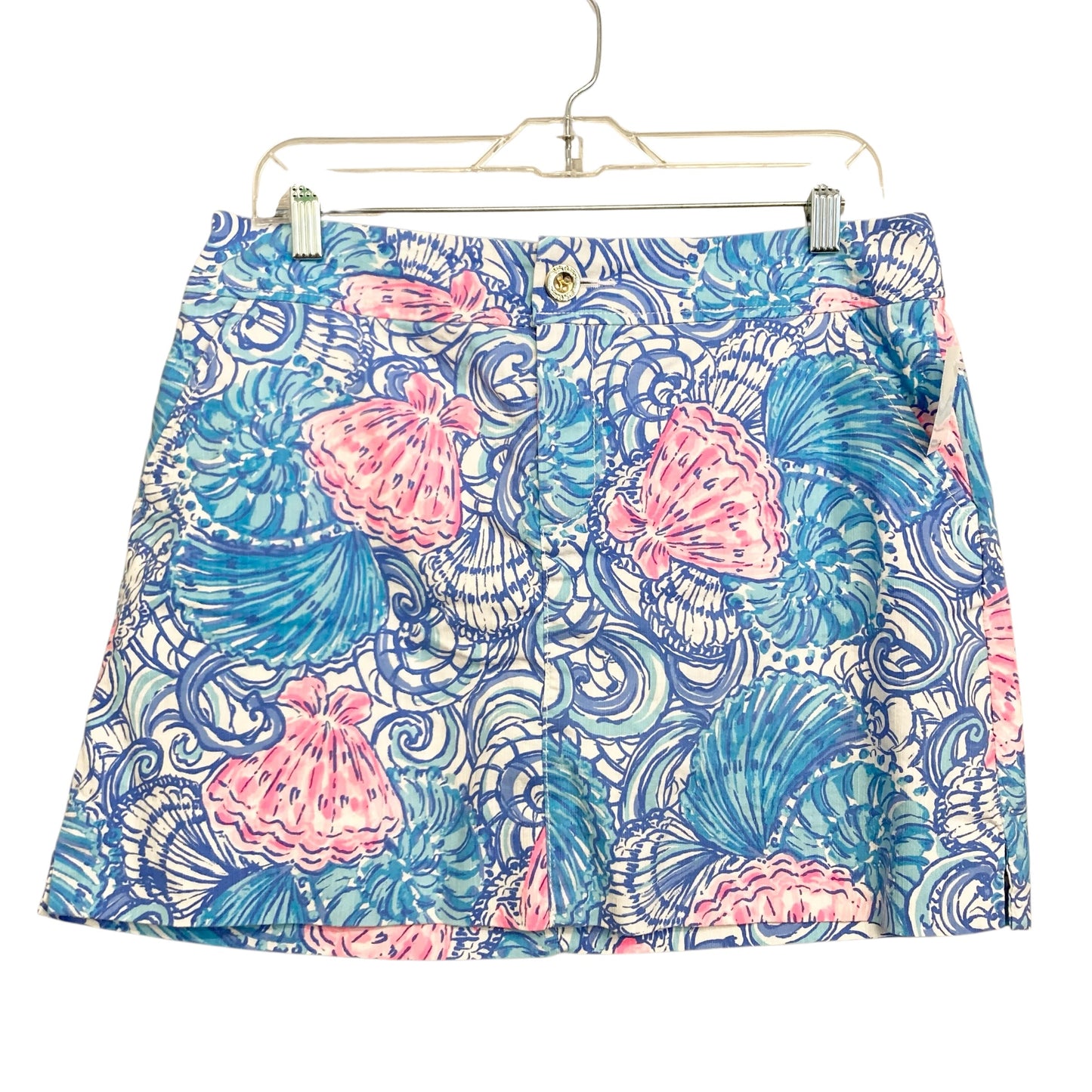 Skort Designer By Lilly Pulitzer In Blue & White, Size:10