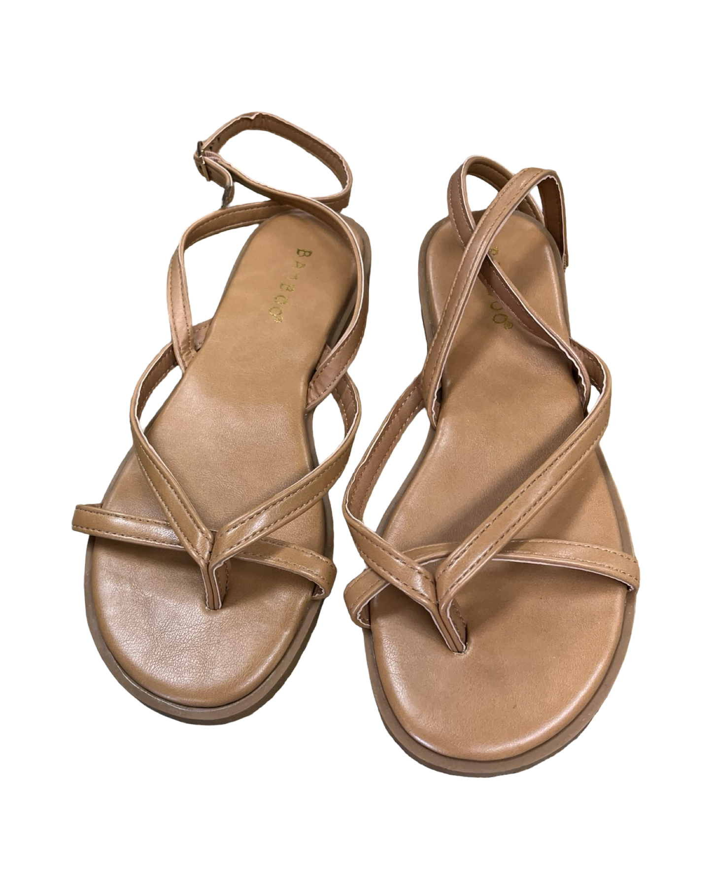 Sandals Flats By Bamboo In Tan, Size:5.5