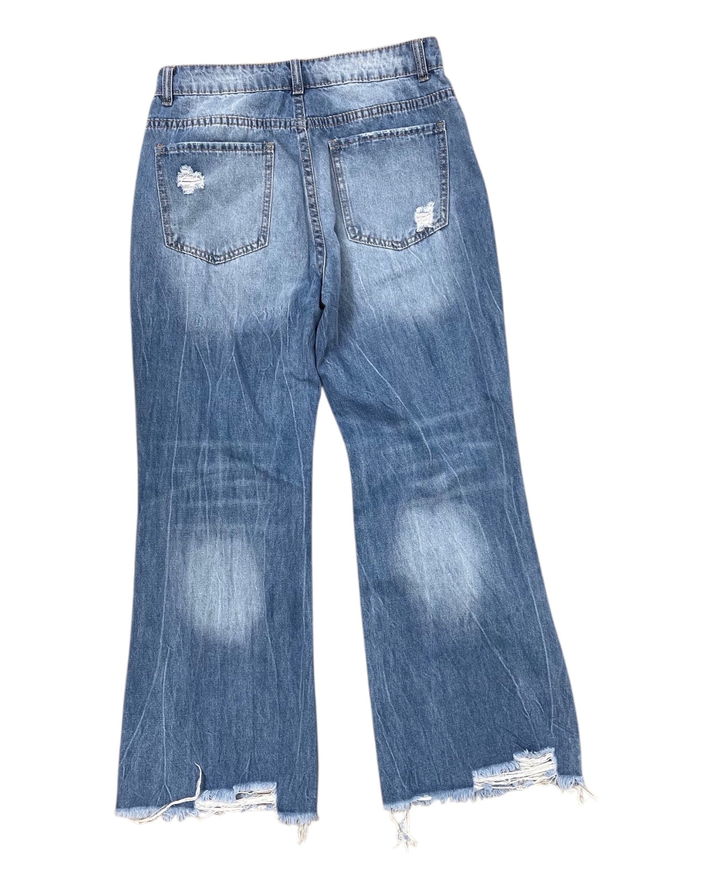 Jeans Wide Leg By Clothes Mentor In Blue Denim, Size:M