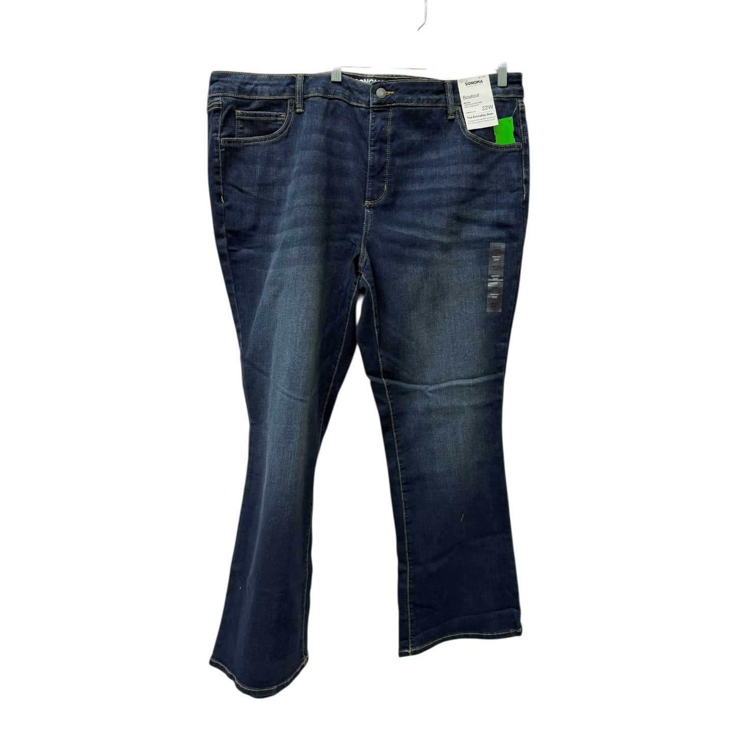 Jeans Boot Cut By Sonoma In Blue Denim, Size:22