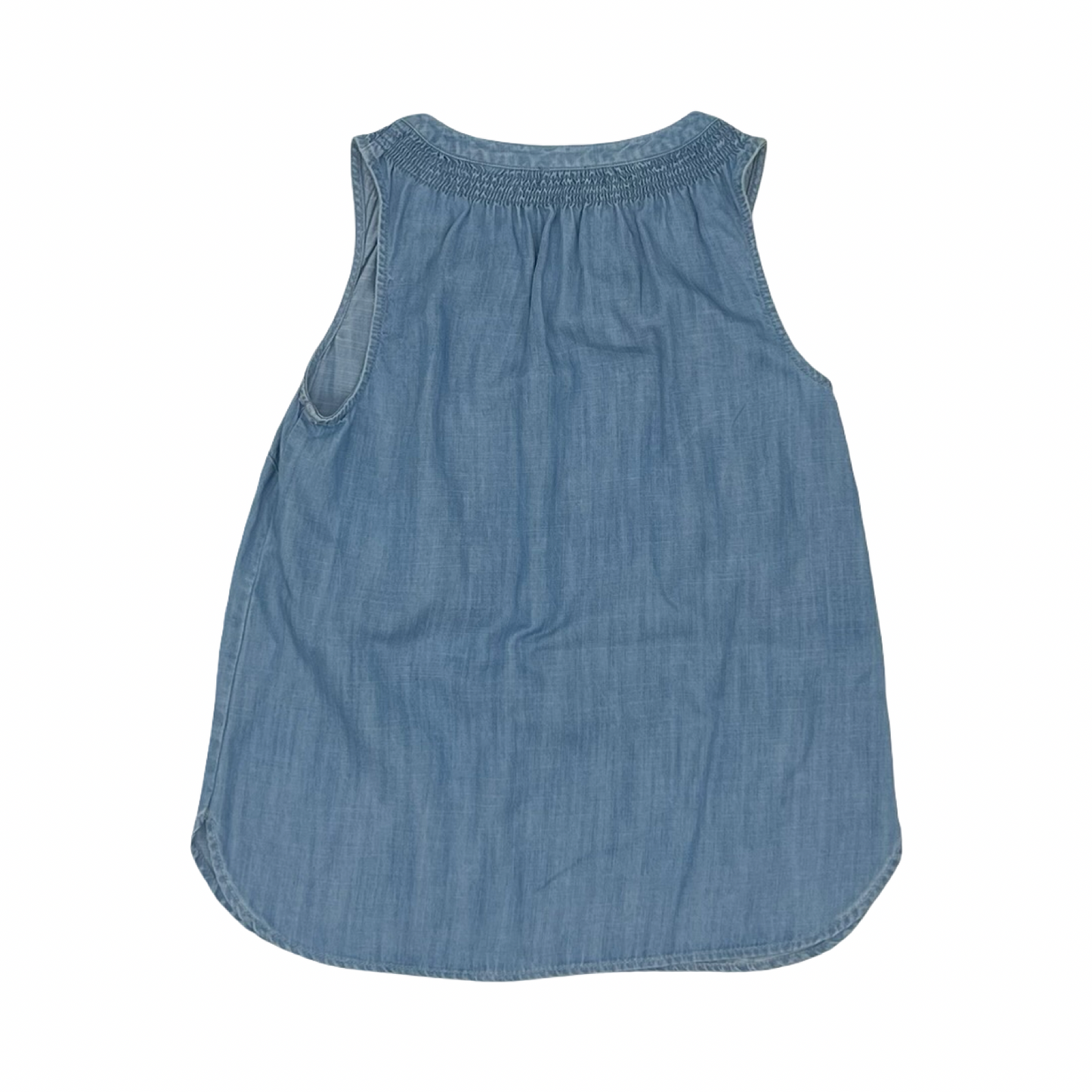 Top Sleeveless By Talbots In Blue Denim, Size:S