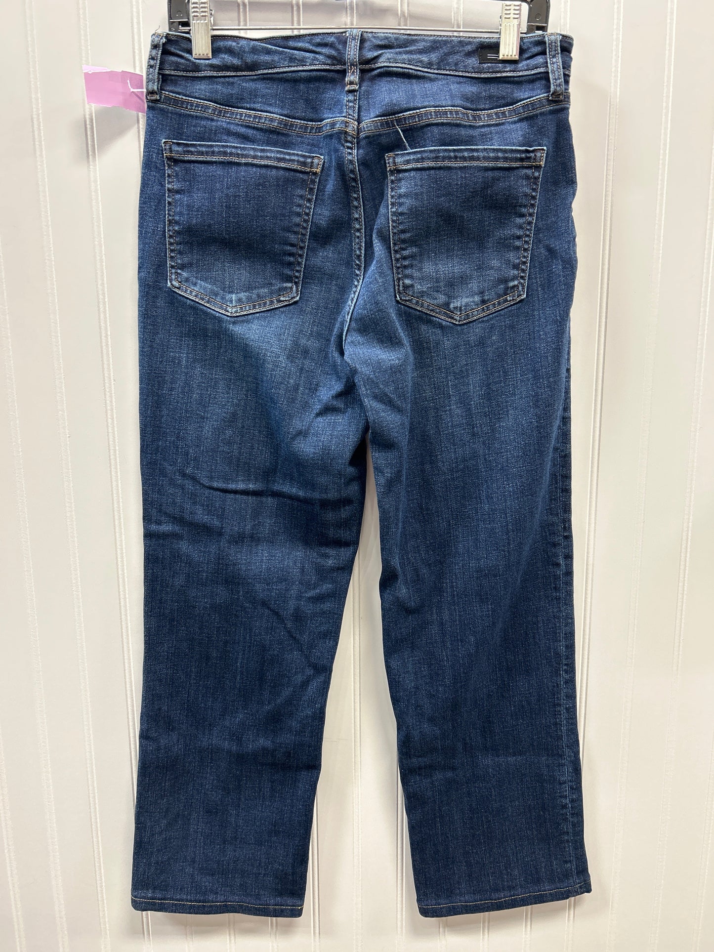 Jeans Straight By Liverpool In Blue Denim, Size:10