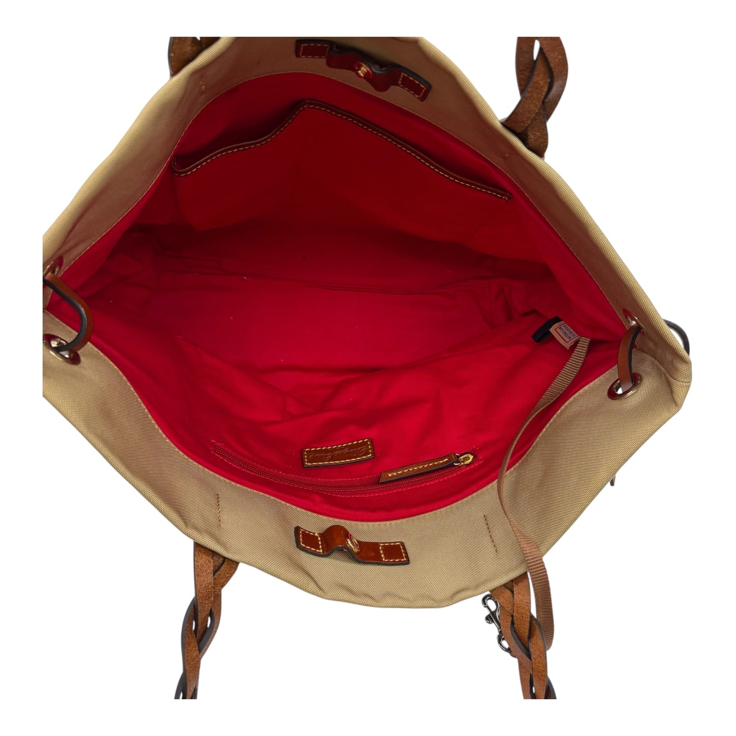 Handbag Designer By Dooney And Bourke In Tan, Size:Large