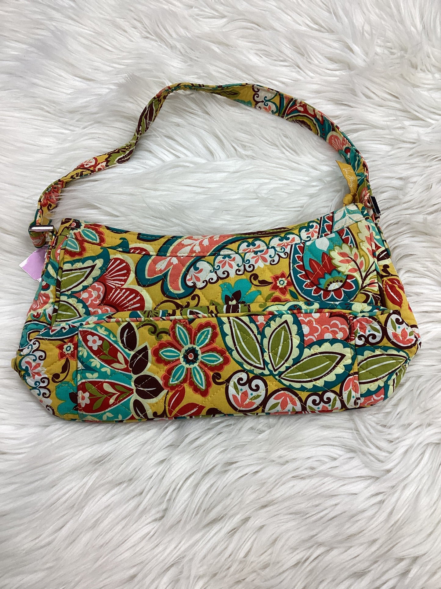 Handbag By Vera Bradley In Yellow, Size:Medium