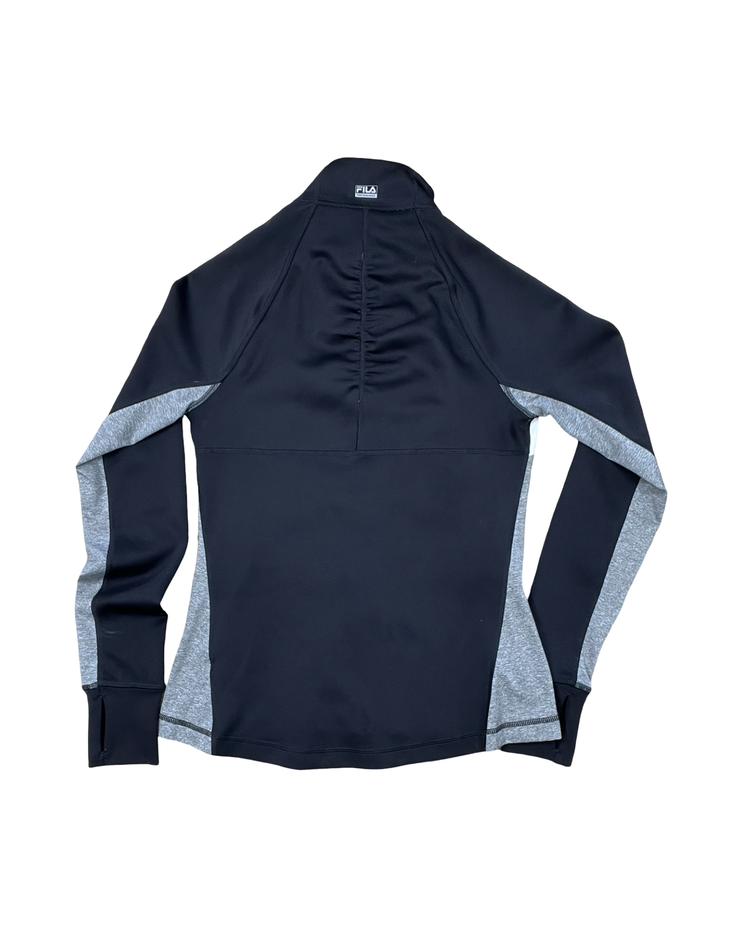 Athletic Jacket By Fila In Black & Grey, Size:S