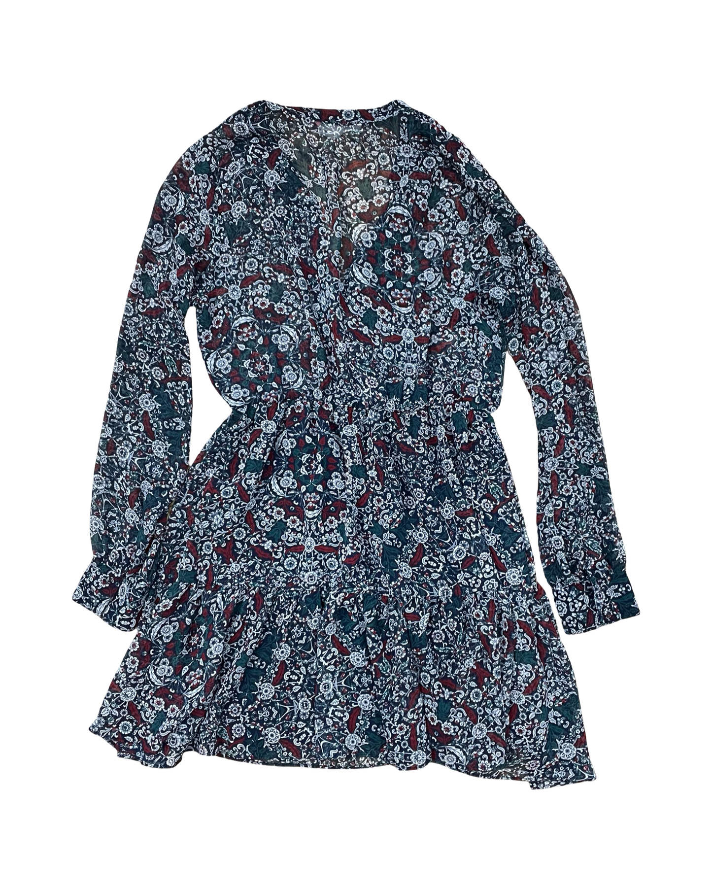 Dress Casual Short By Bcbg In Blue & Red, Size:M