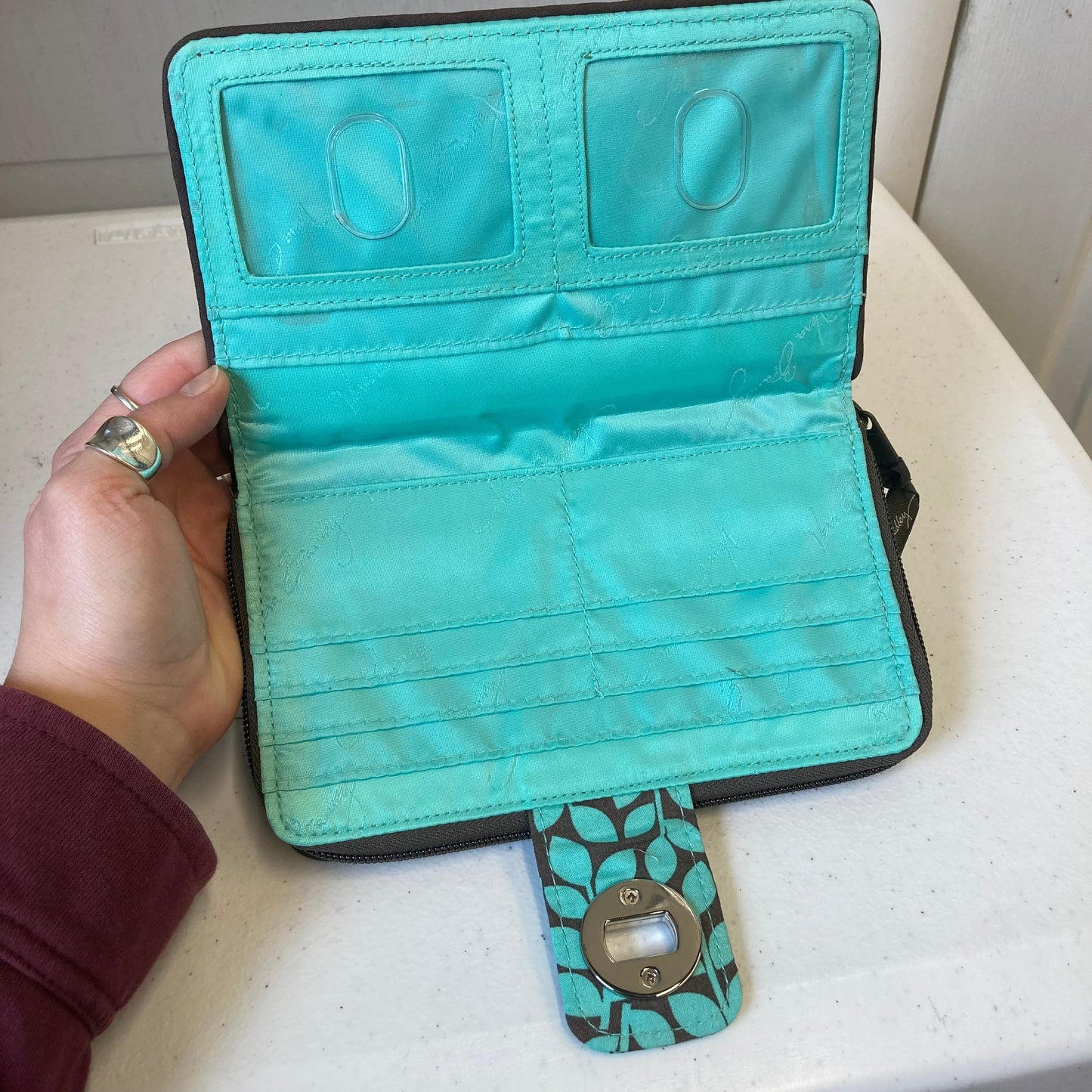 Wallet By Vera Bradley In Brown, Size:Large