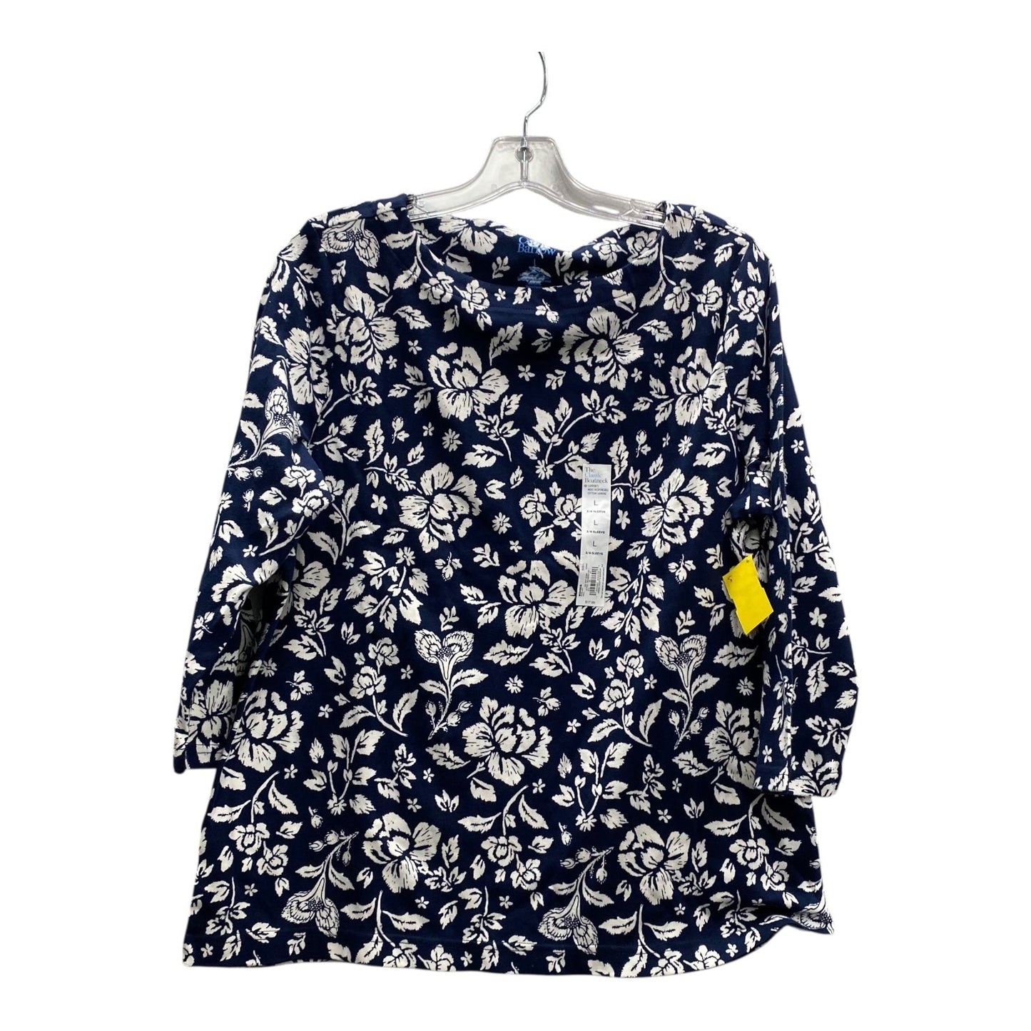 Top Ls By Croft And Barrow In Blue & White, Size:L