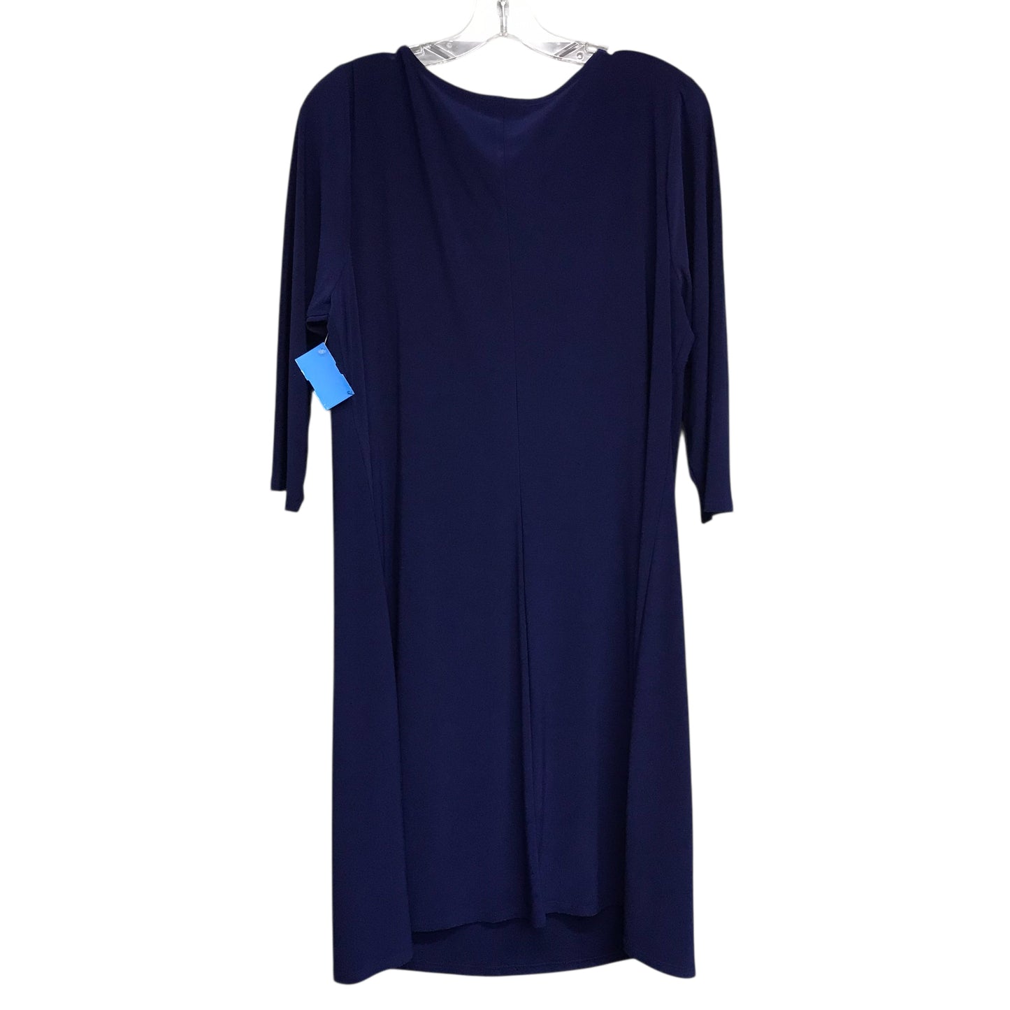 Dress Work By Msk In Blue, Size:1X