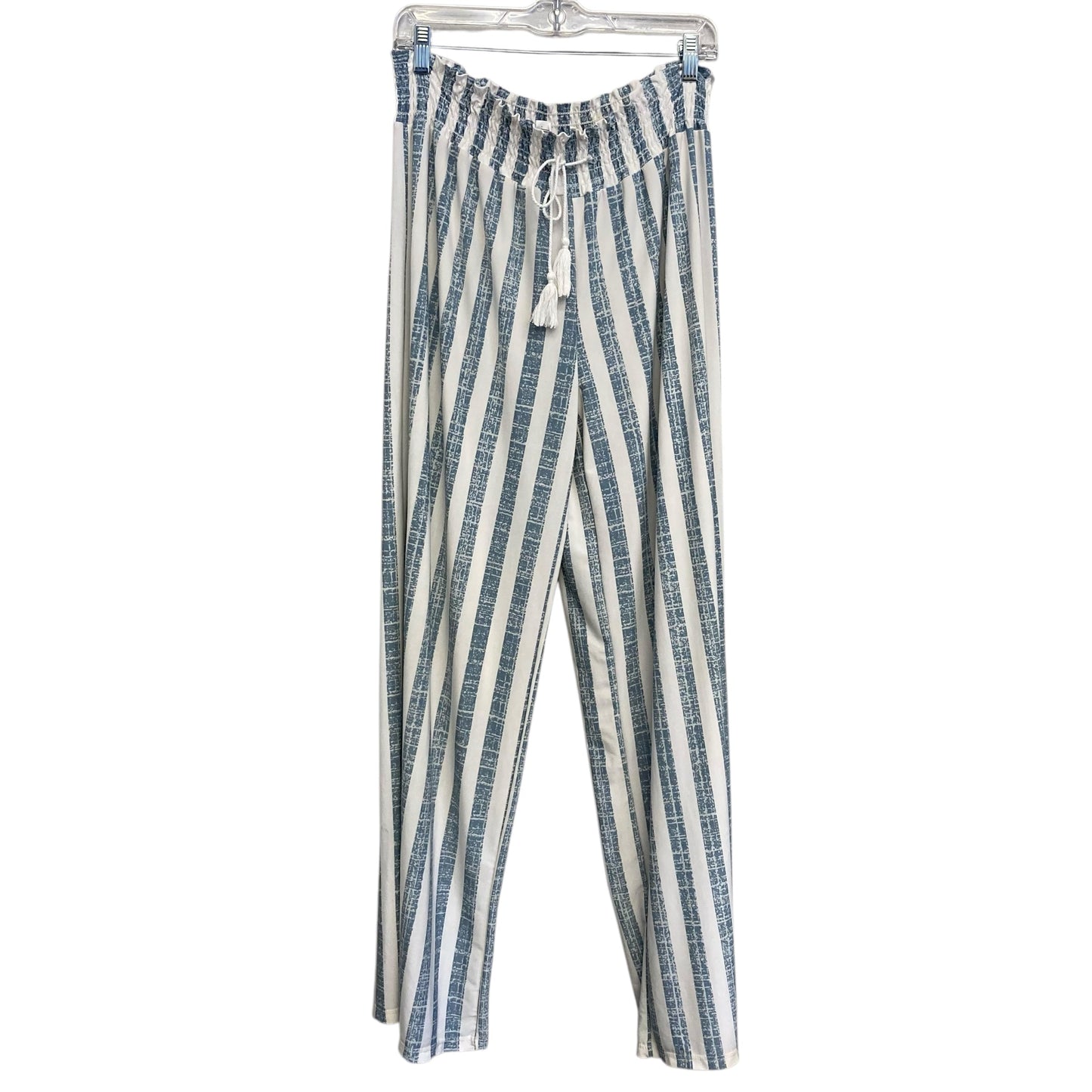 Pants Lounge By West Loop In Blue & White, Size:16