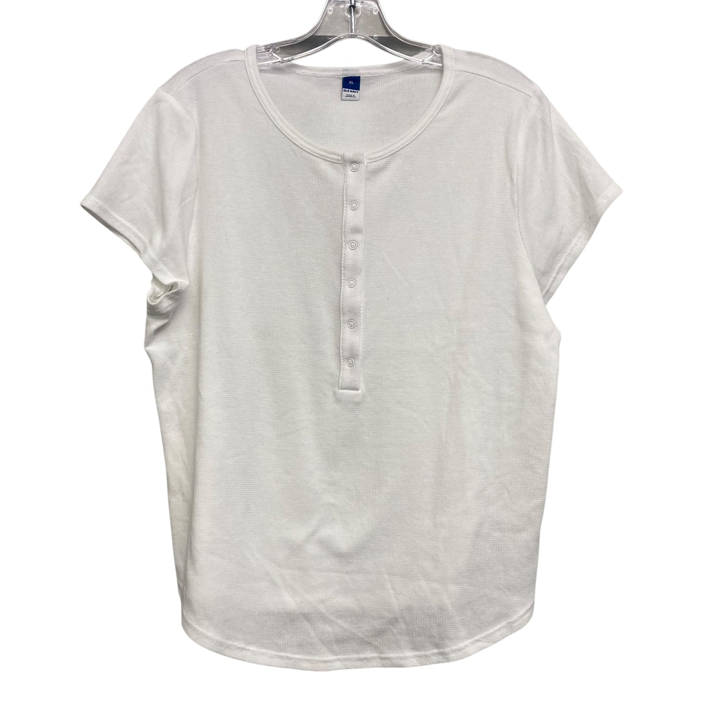 Top Ss Basic By Old Navy In White, Size:Xl