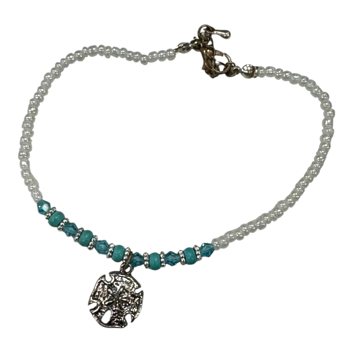 Anklet By Clothes Mentor In Blue & White
