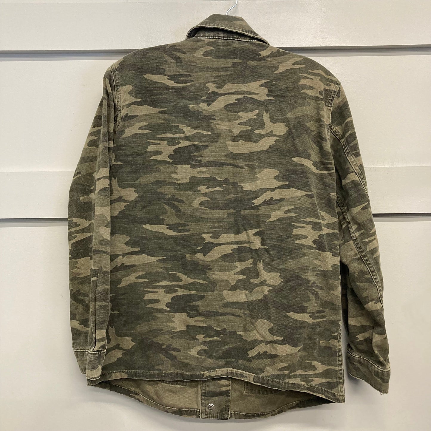 Jacket Shirt By Top Shop In Camouflage Print, Size:S