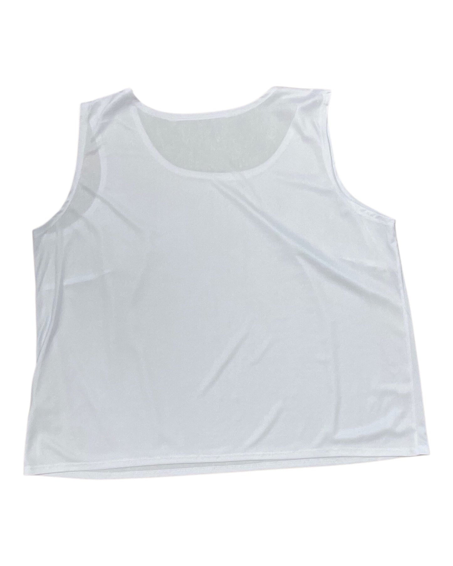 Top Sleeveless Basic By Clothes Mentor In White, Size:Xl