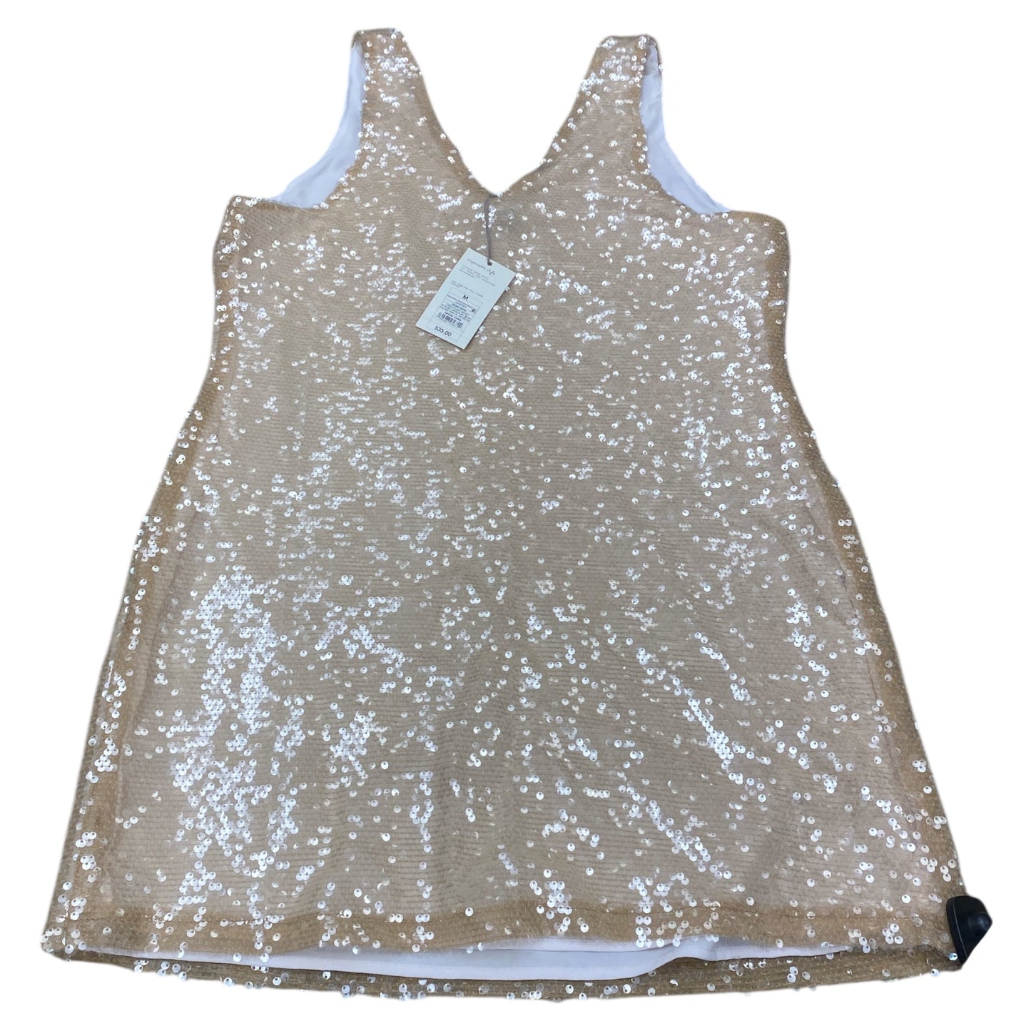 Dress Casual Midi By A New Day In Cream, Size:M