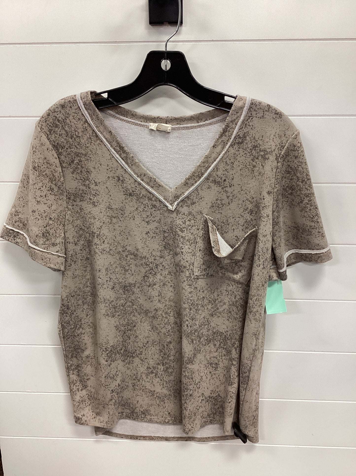 Top Ss By Lovely Melody In Taupe, Size:M
