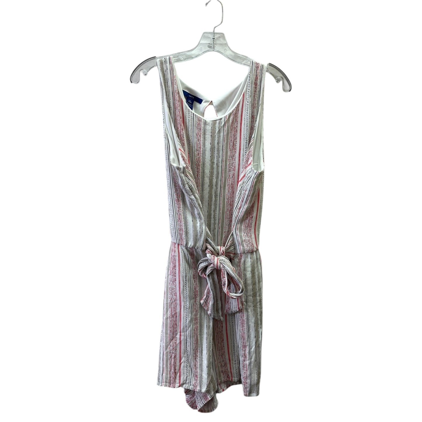 Romper By Apt 9 In Red & White, Size:Xxl