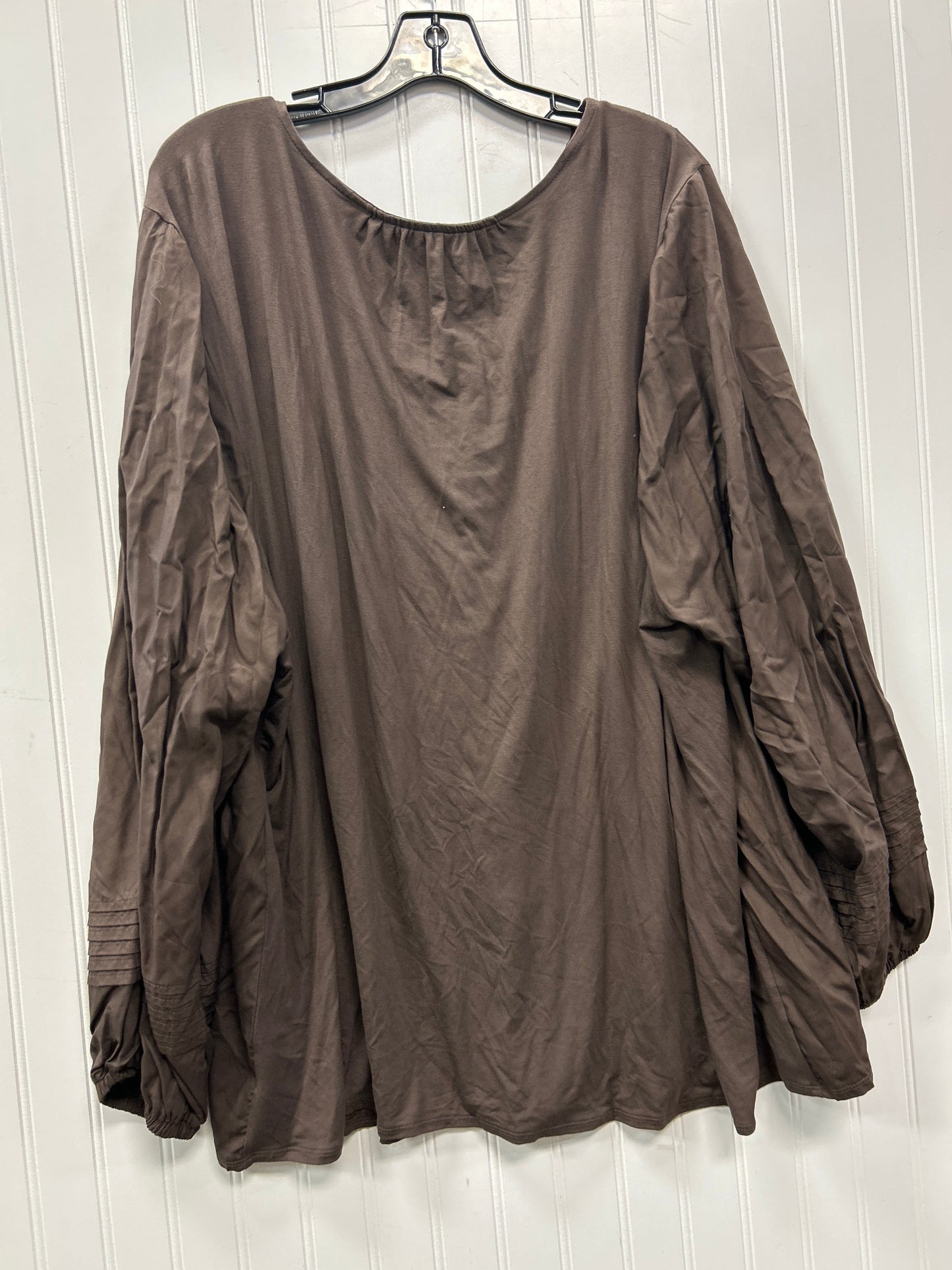 Top Ls By Lane Bryant In Brown, Size:3X