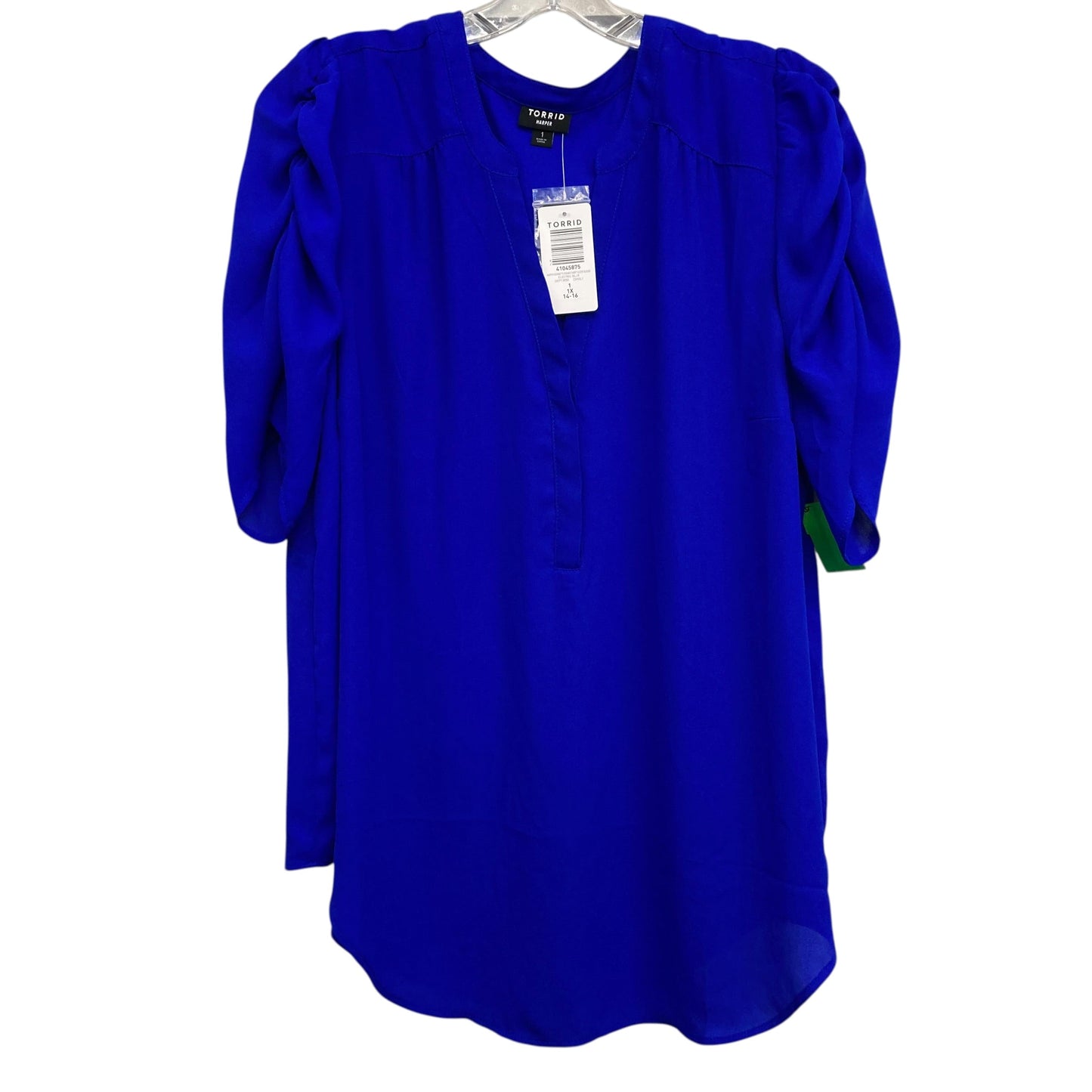 Top Ss By Torrid In Blue, Size:1X