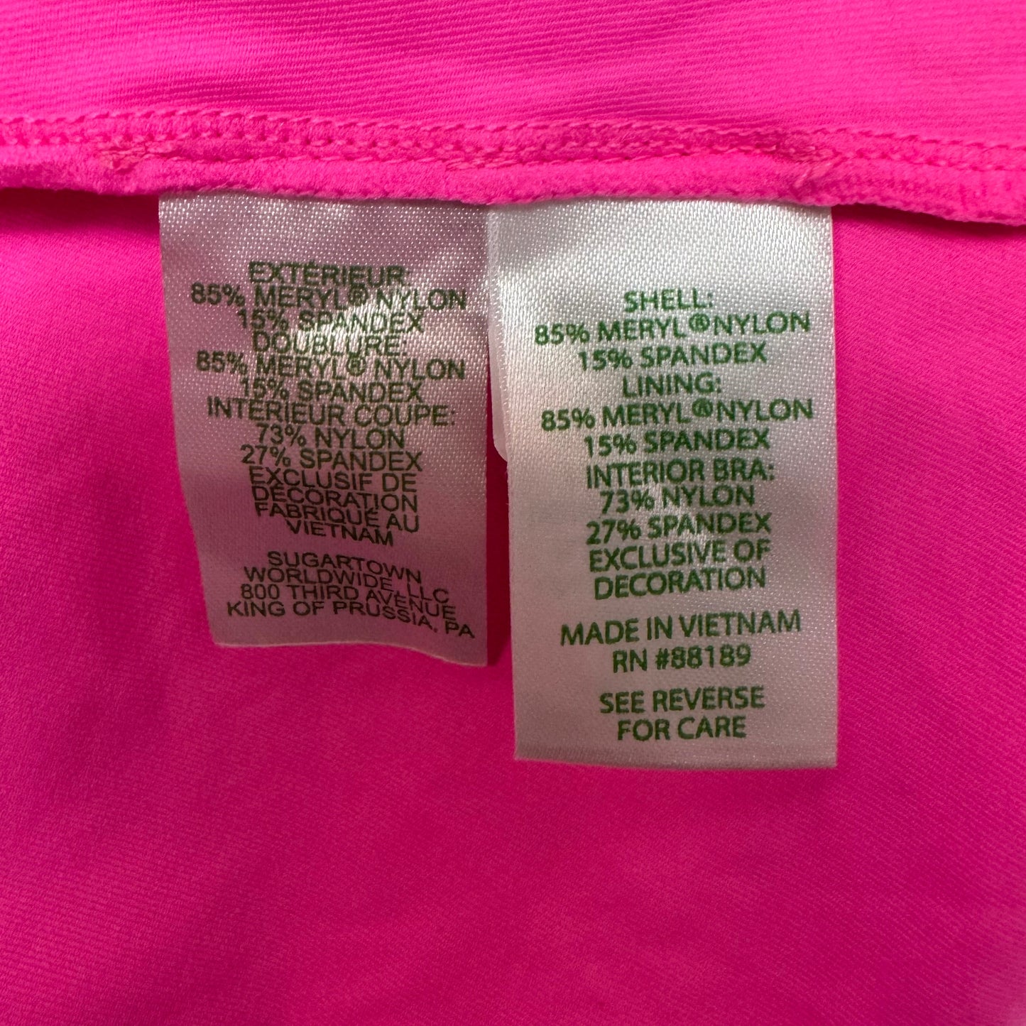 Scalloped Hem Tank Top Designer By Lilly Pulitzer Luxletic In Pink, Size: S