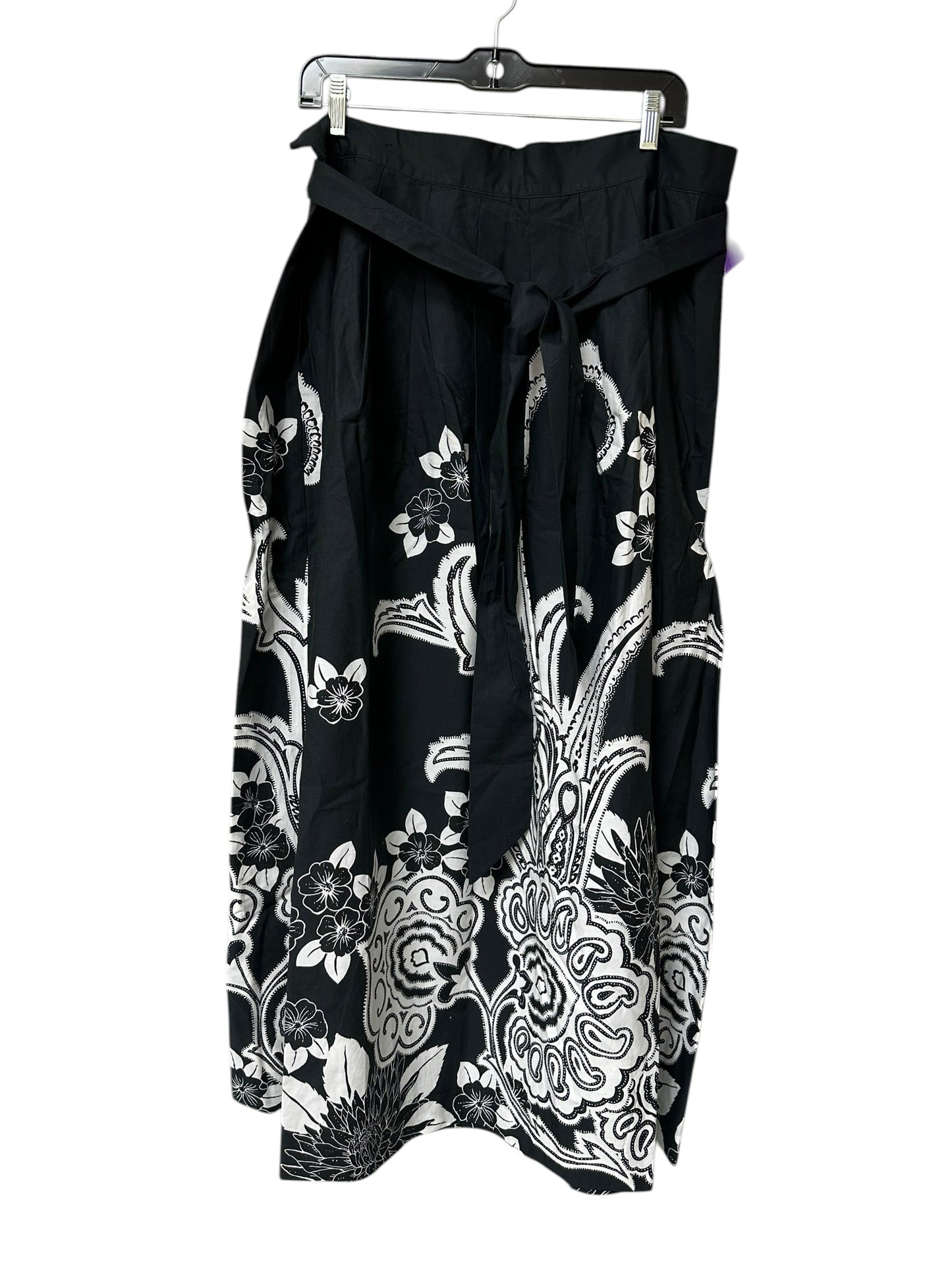 Skirt Maxi By Talbots In Black & White, Size:14