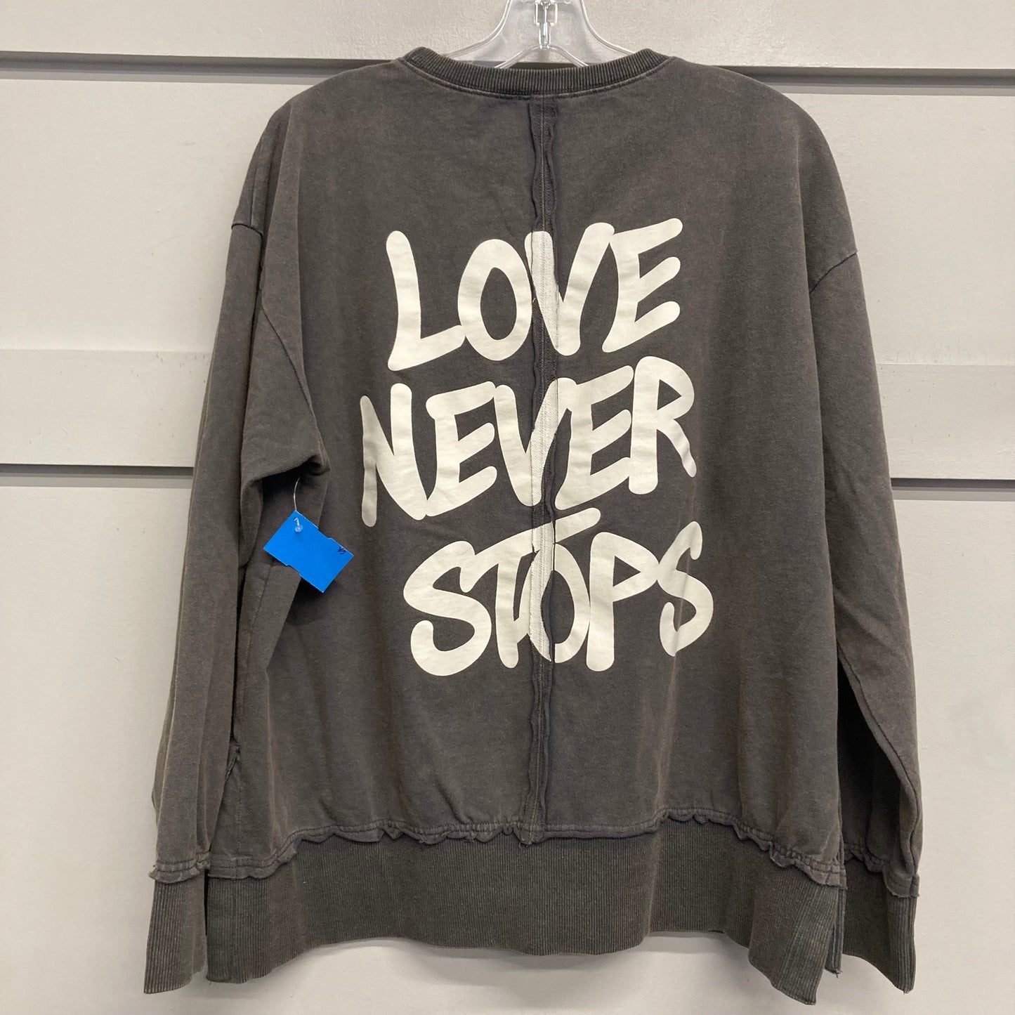 Top Ls By Easel In Grey, Size:M