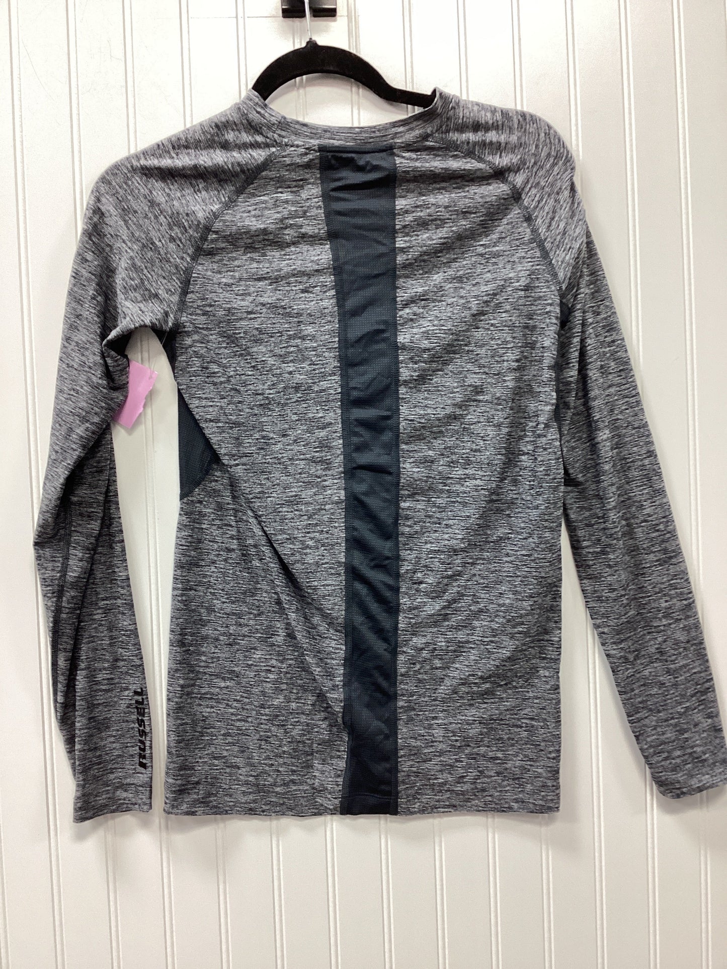 Athletic Top Ls Crewneck By Russel Athletic In Grey, Size:S