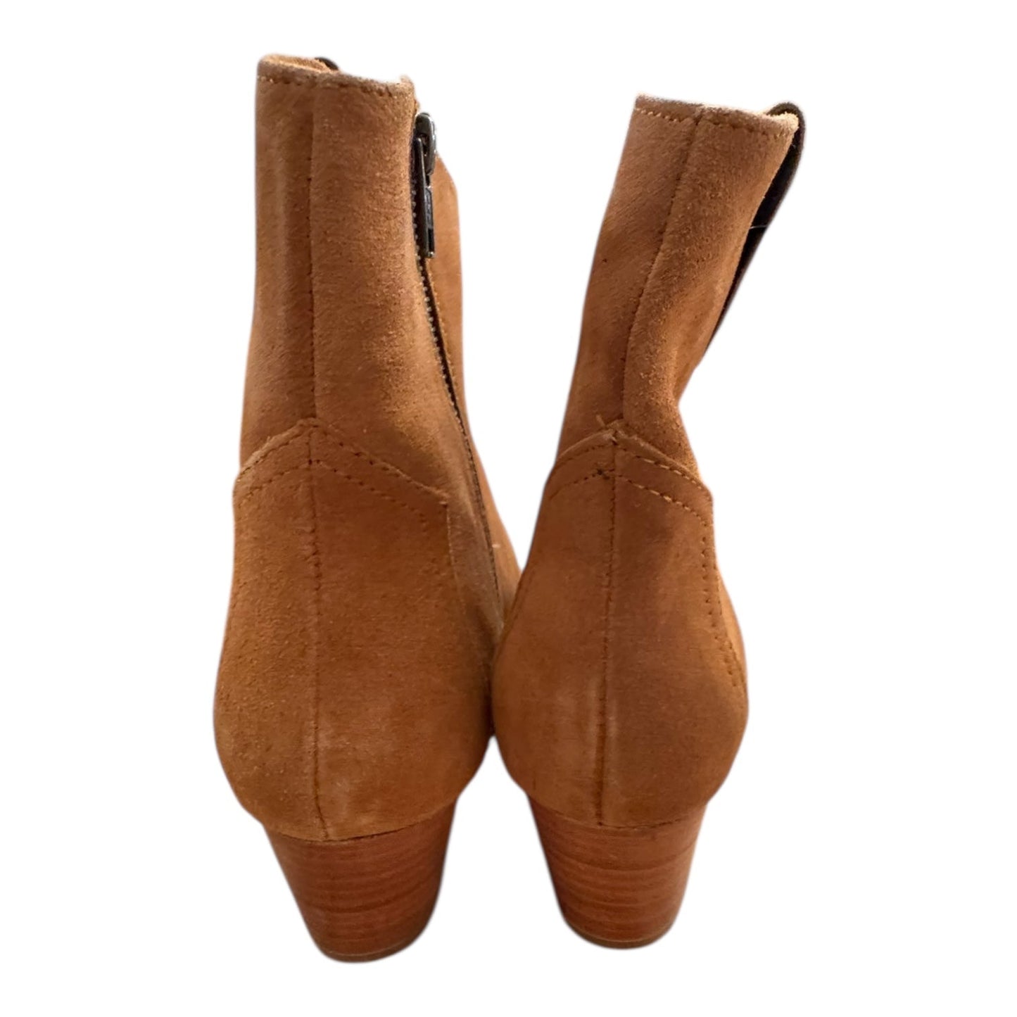 Boots Ankle Heels By Joules In Brown, Size:6