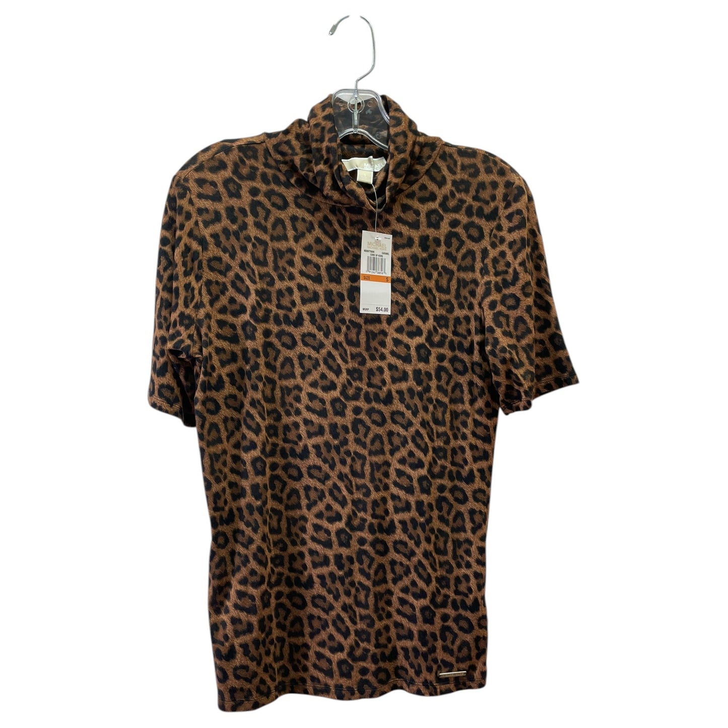 Top Ss Designer By Michael Kors In Animal Print, Size:S