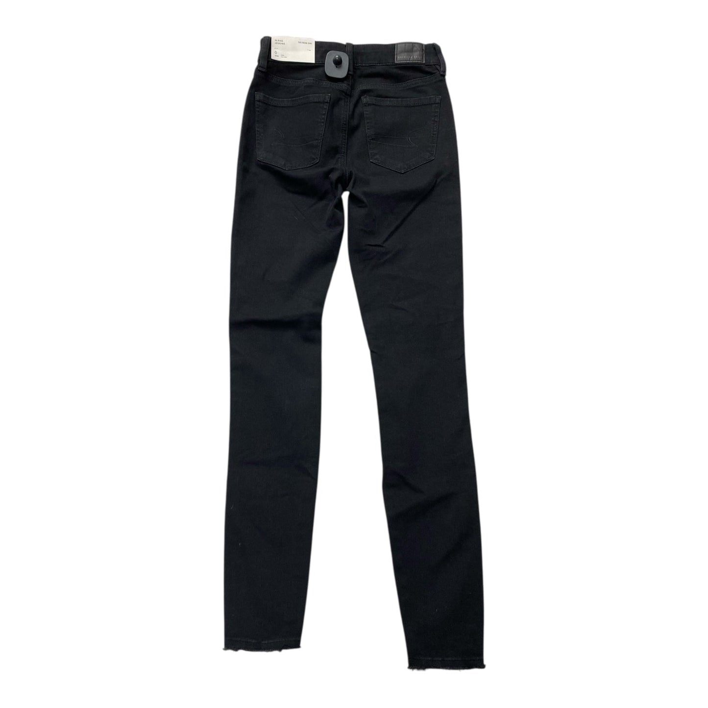 Jeans Skinny By American Eagle In Black, Size:0