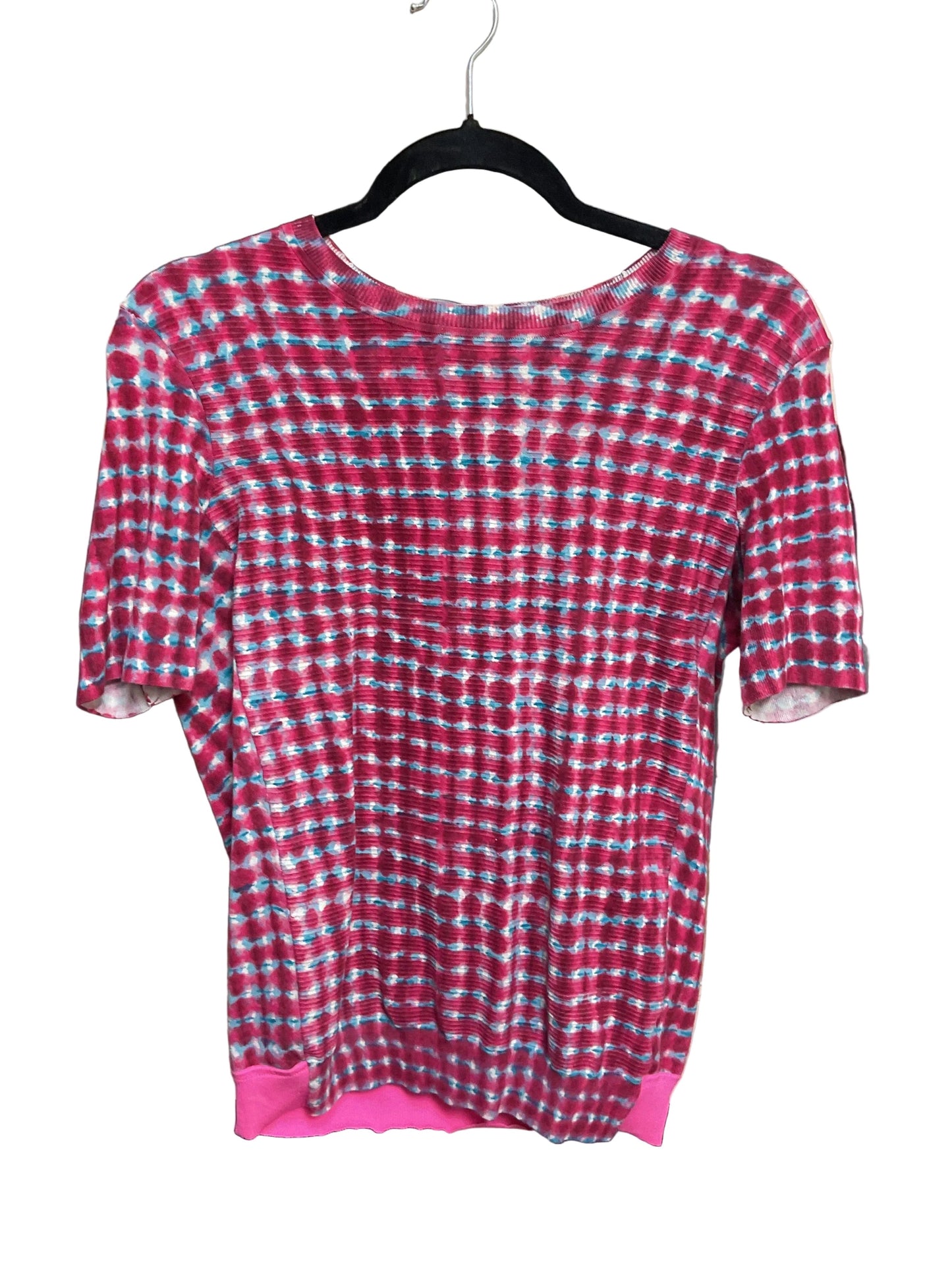 Top Ss Designer By Tory Burch In Blue & Pink, Size:Xs