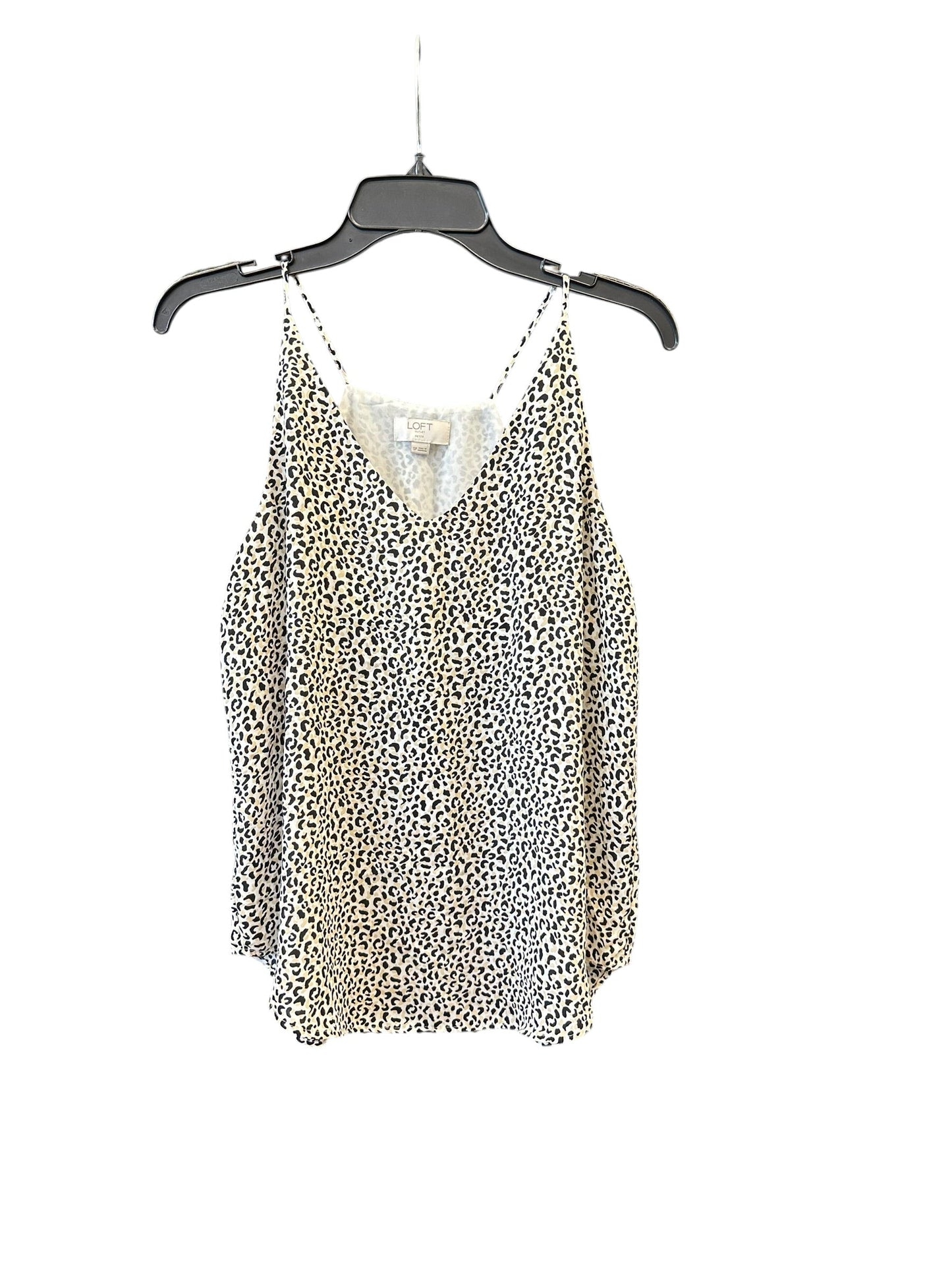 Top Sleeveless By Loft In Animal Print, Size:Sp