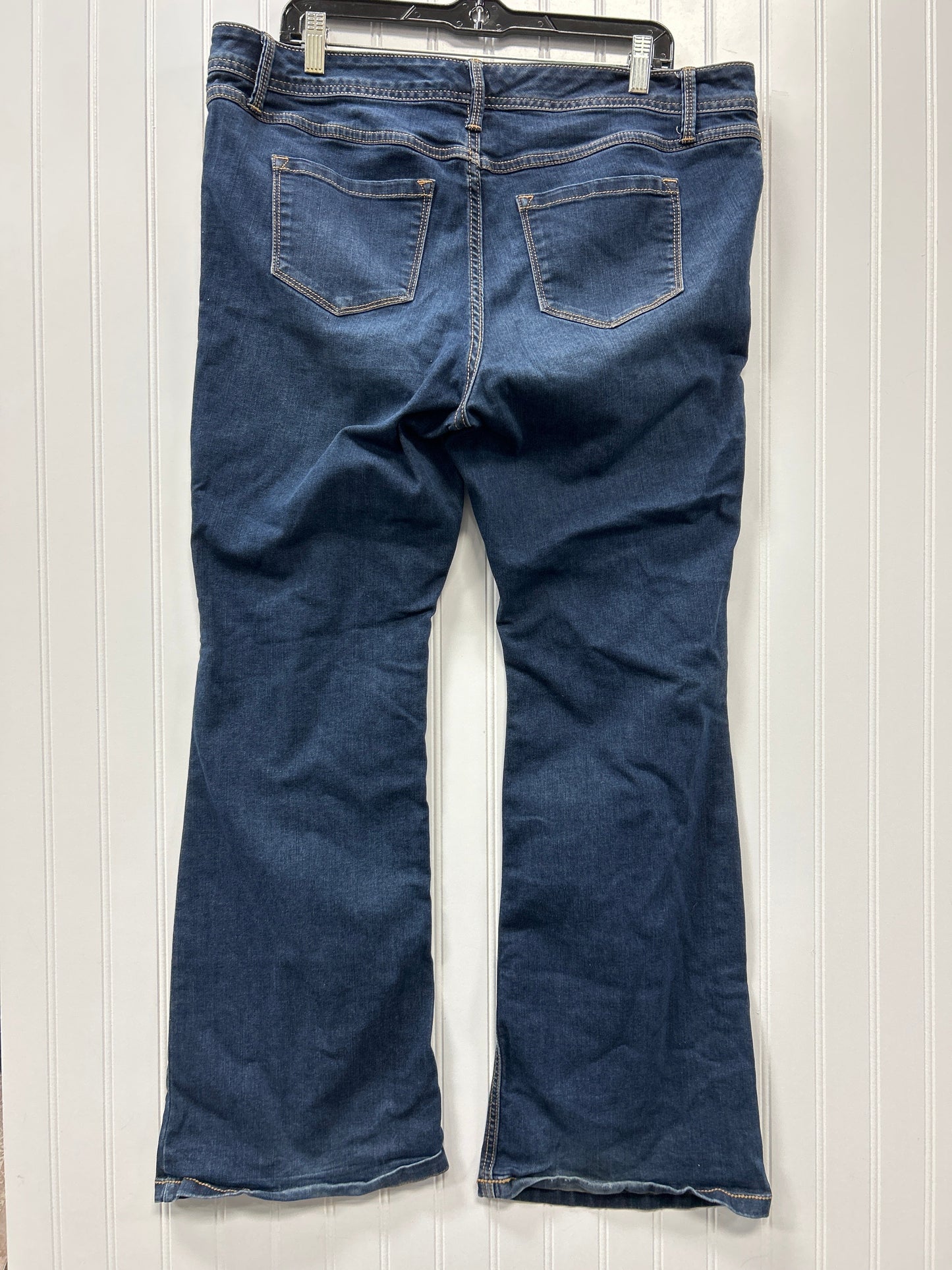 Jeans Flared By Torrid In Blue Denim, Size:18