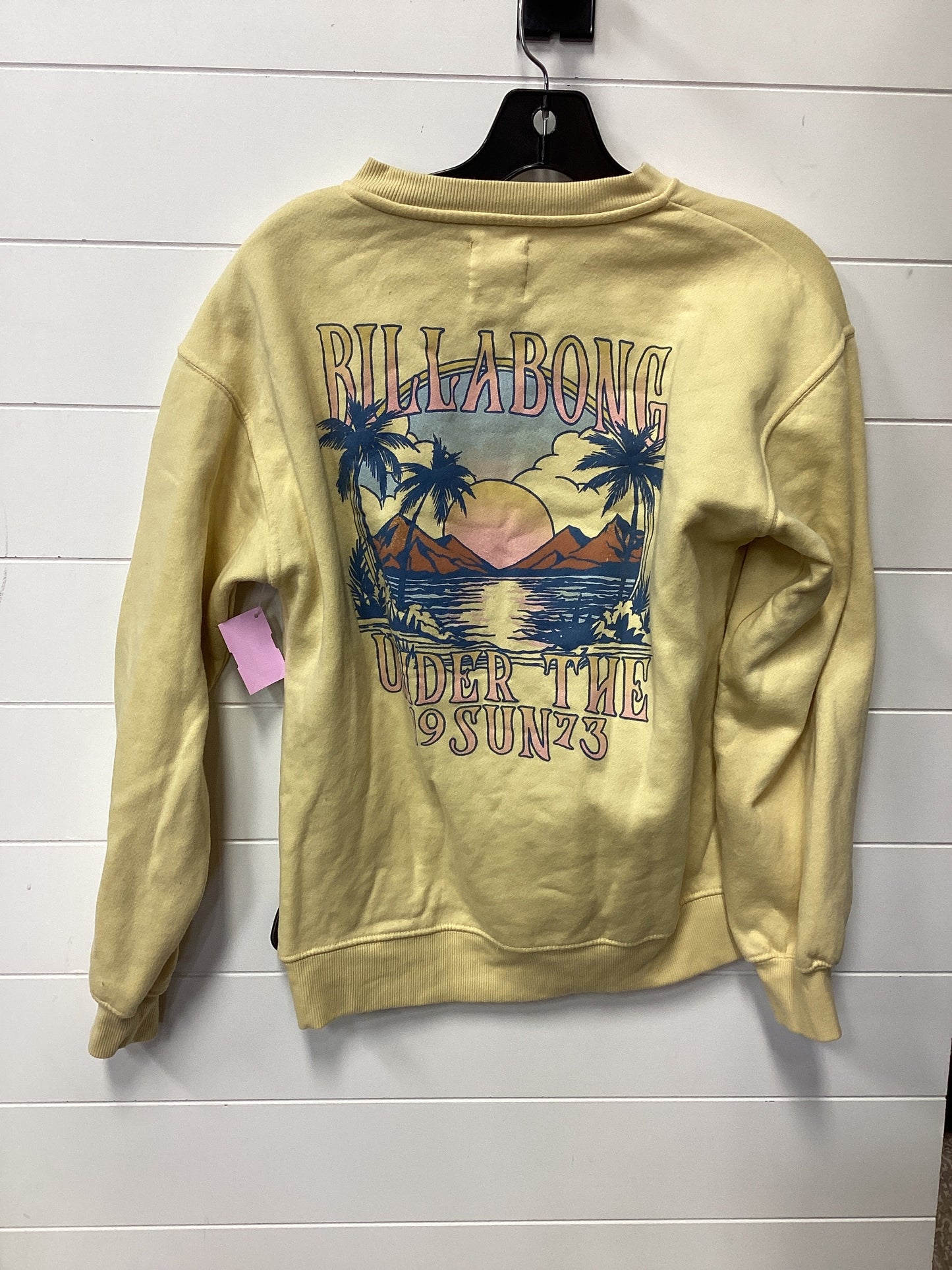 Top Ls By Billabong In Yellow, Size:S