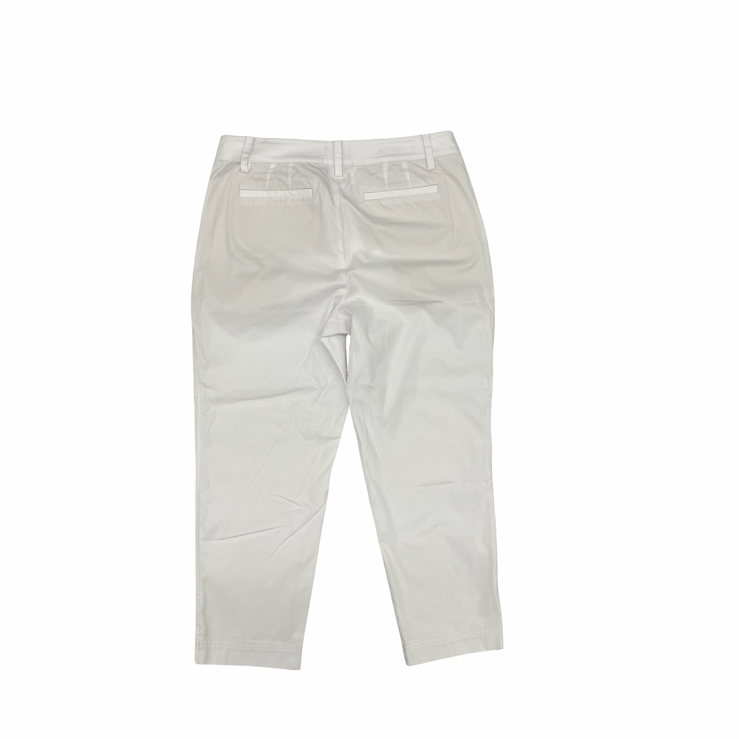 Pants Cropped By Talbots In White, Size:12