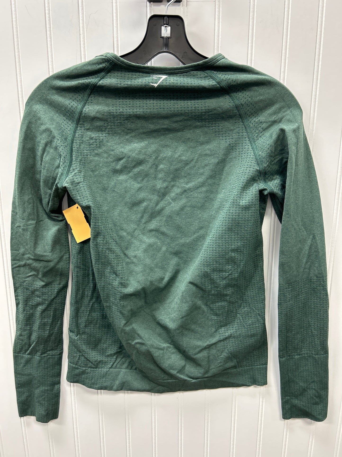Athletic Top Ls Crewneck By Gym Shark In Green, Size:L