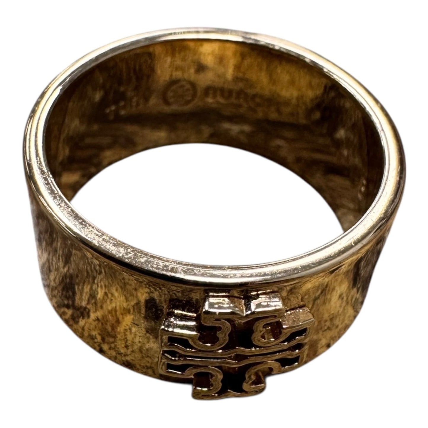 Ring Designer By Tory Burch In Gold, Size:8