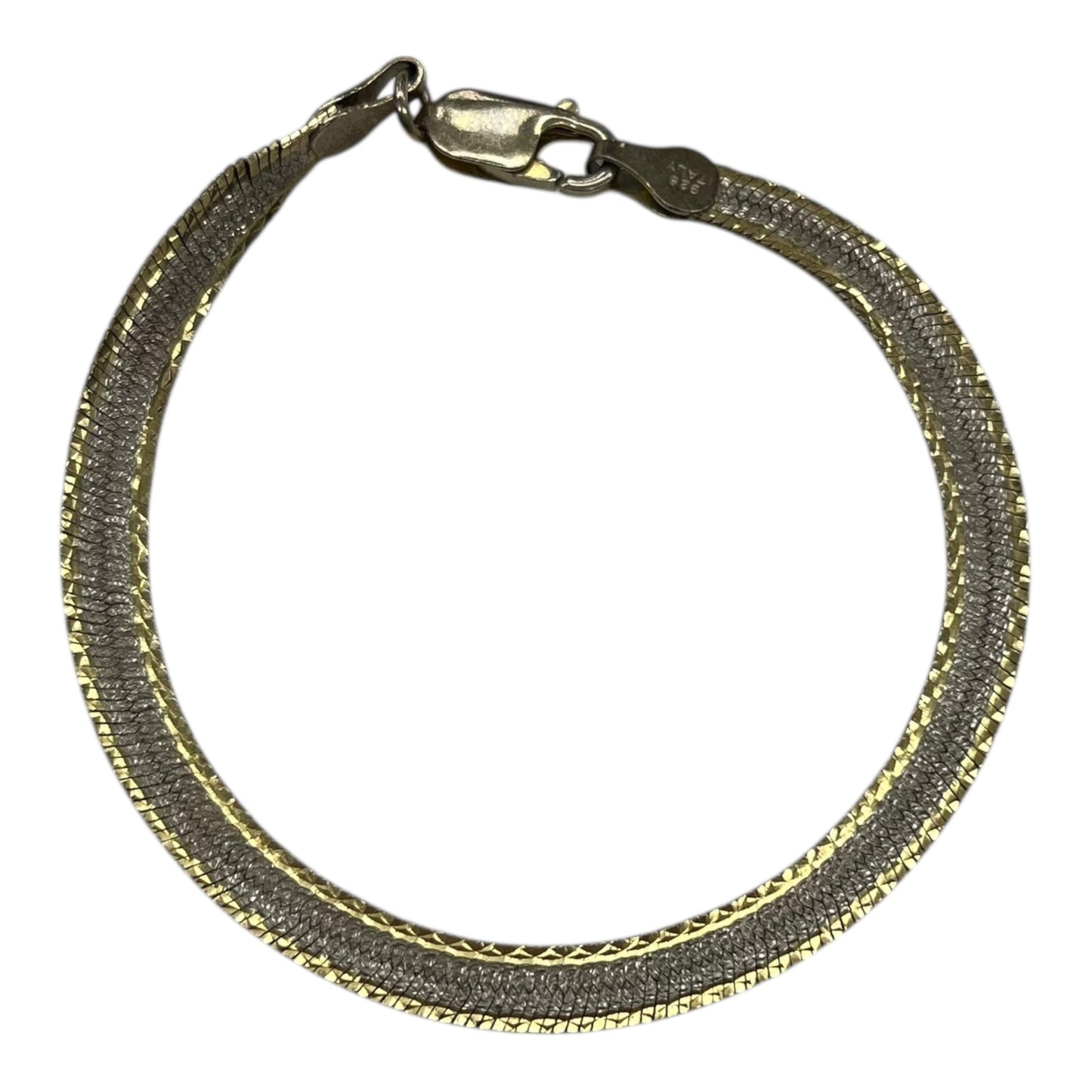 Bracelet Sterling Silver By Clothes Mentor In Gold & Grey