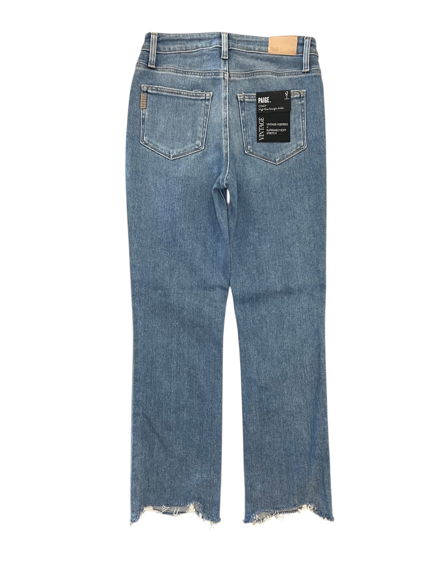 Jeans Boot Cut By Paige In Blue Denim, Size:4