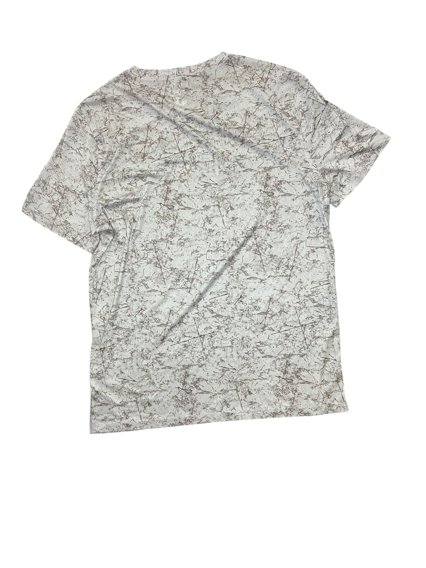 Athletic Top Ss By Clothes Mentor In Grey, Size:L