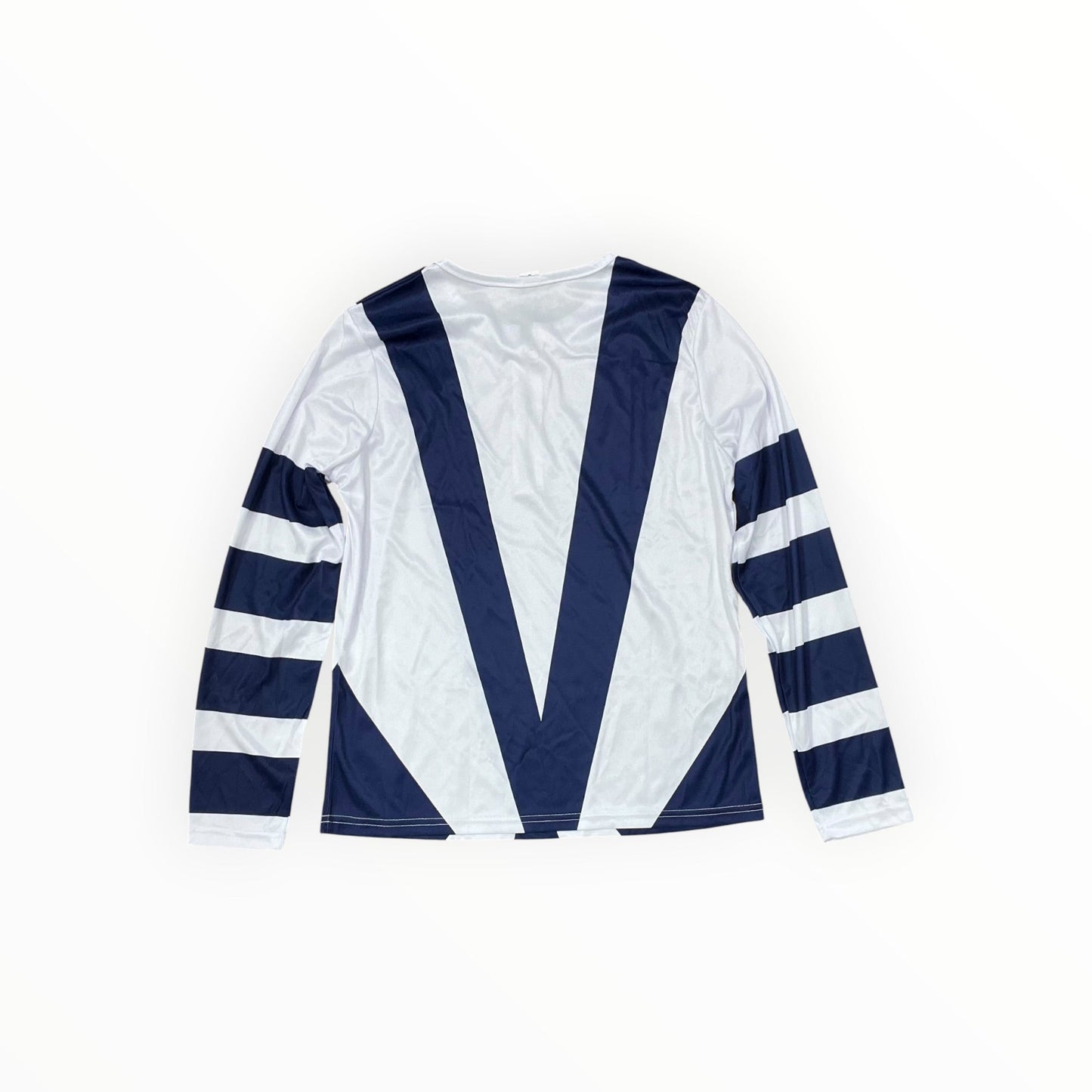 Top Ls By Clothes Mentor In Blue & White, Size:S