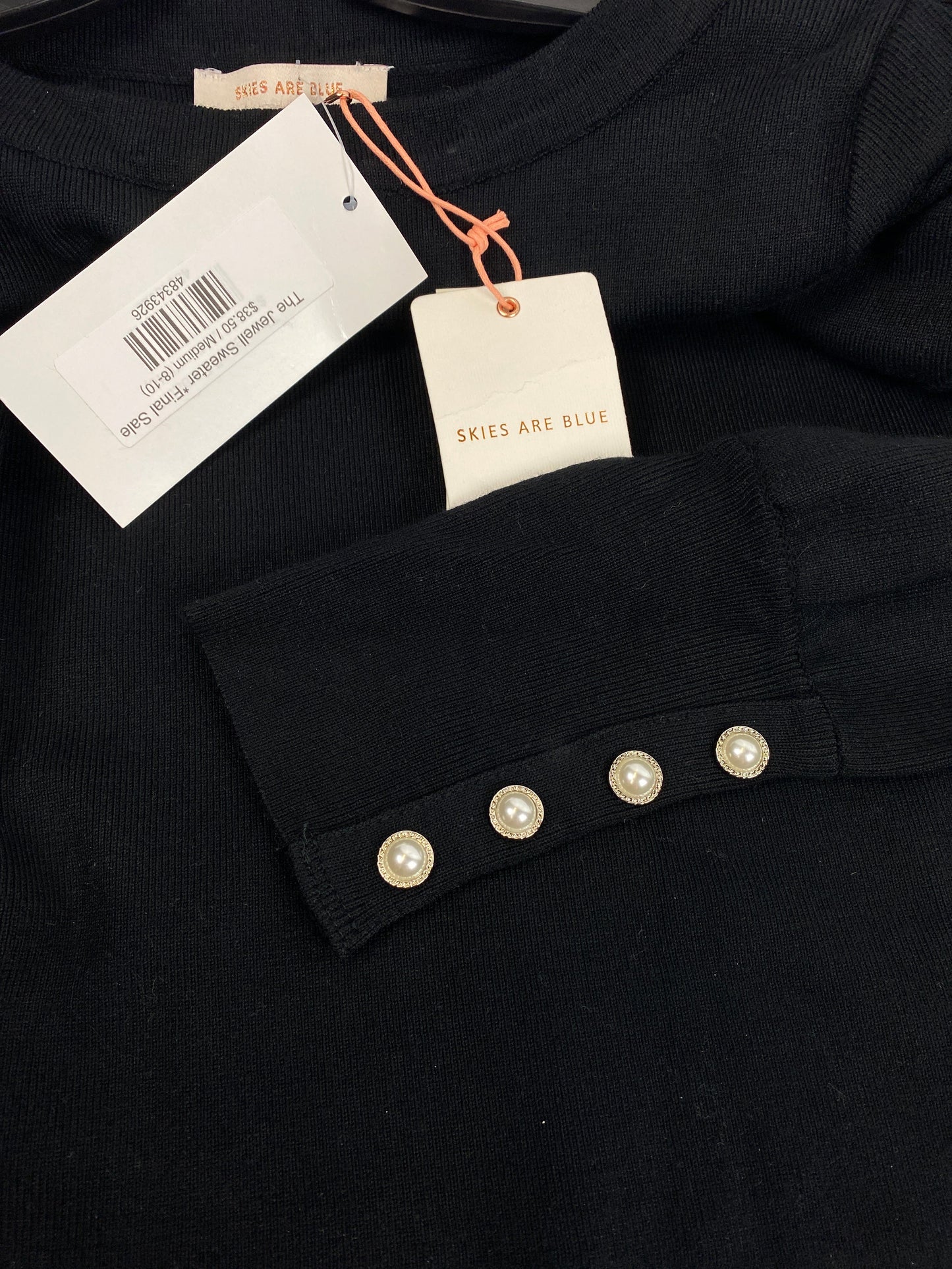 Sweater By Skies Are Blue In Black, Size: M