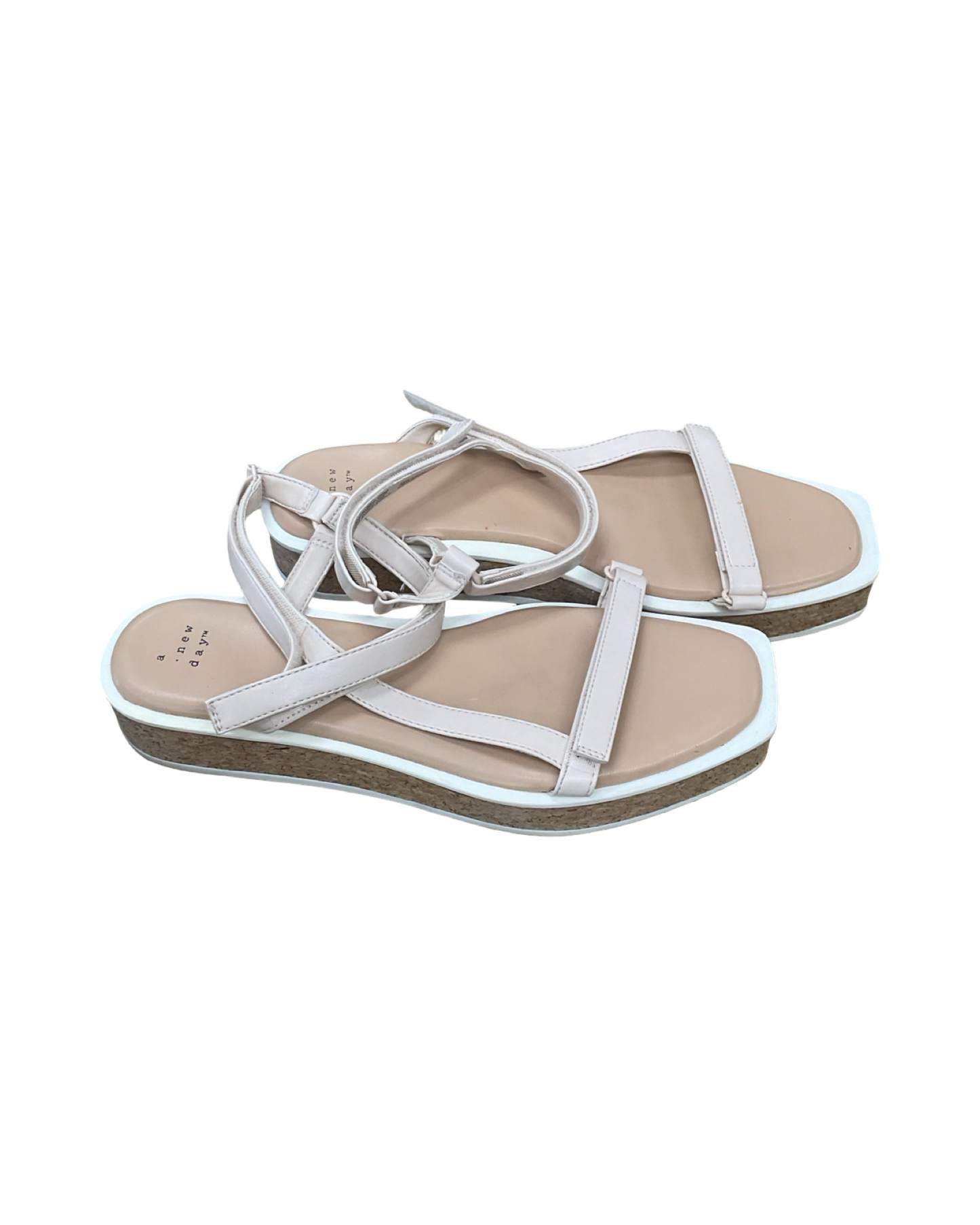 Sandals Flats By A New Day In Tan, Size:9.5